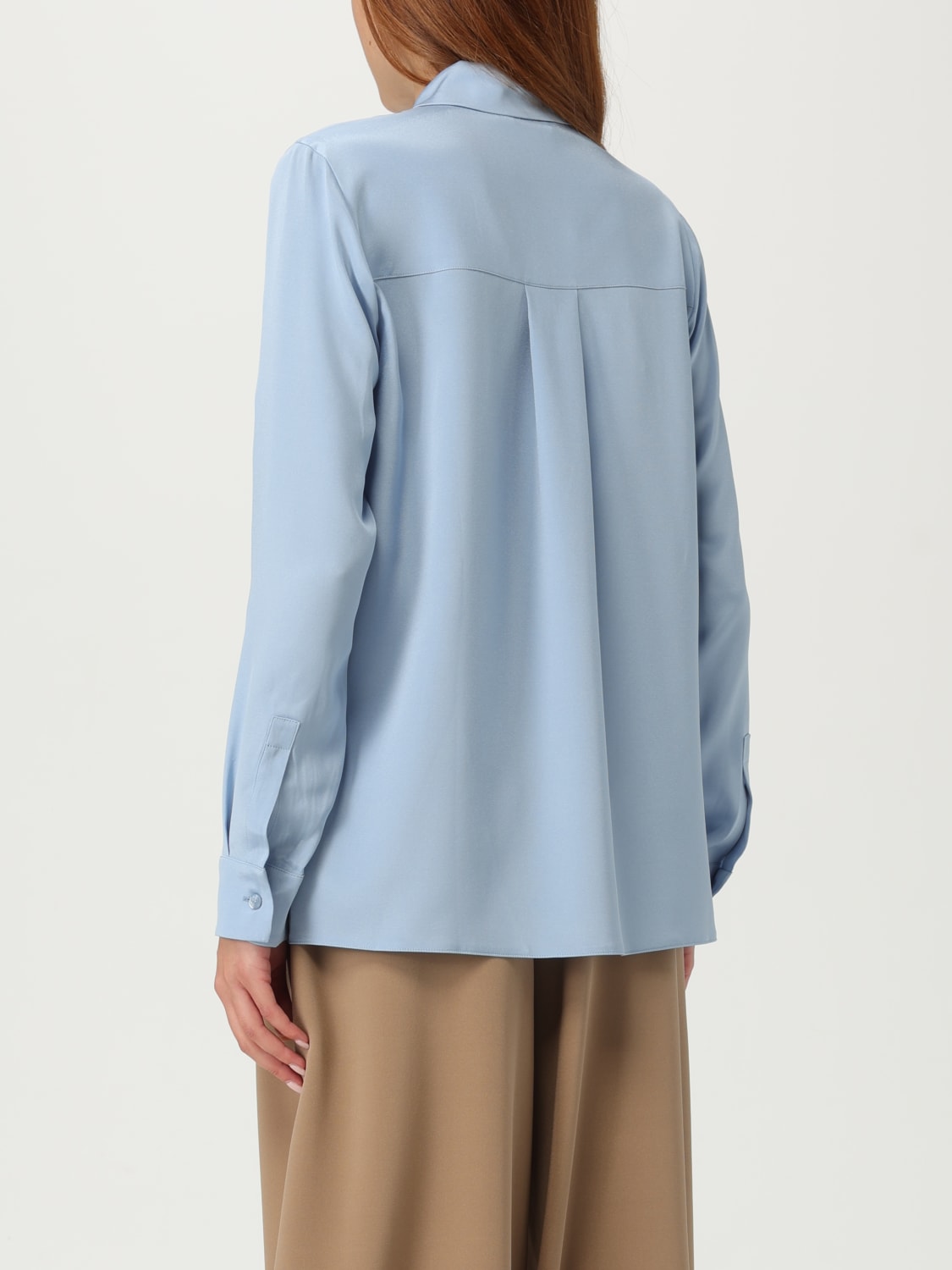 MAX MARA CAMISA: Camisa mujer Max Mara, Azul Oscuro - Img 3