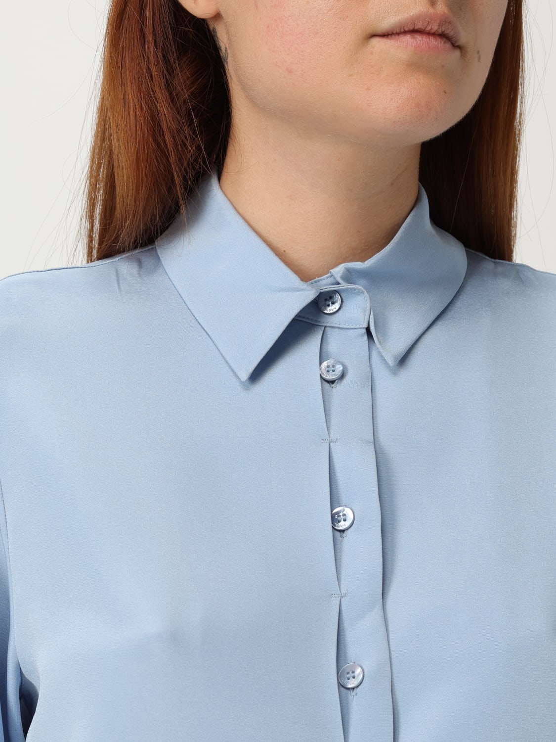 MAX MARA CAMISA: Camisa mujer Max Mara, Azul Oscuro - Img 5