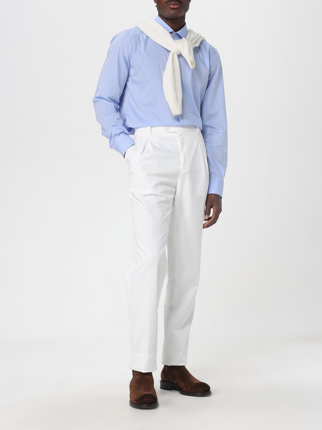 BRUNELLO CUCINELLI PULL: Cardigan homme Brunello Cucinelli, Blanc - Img 2