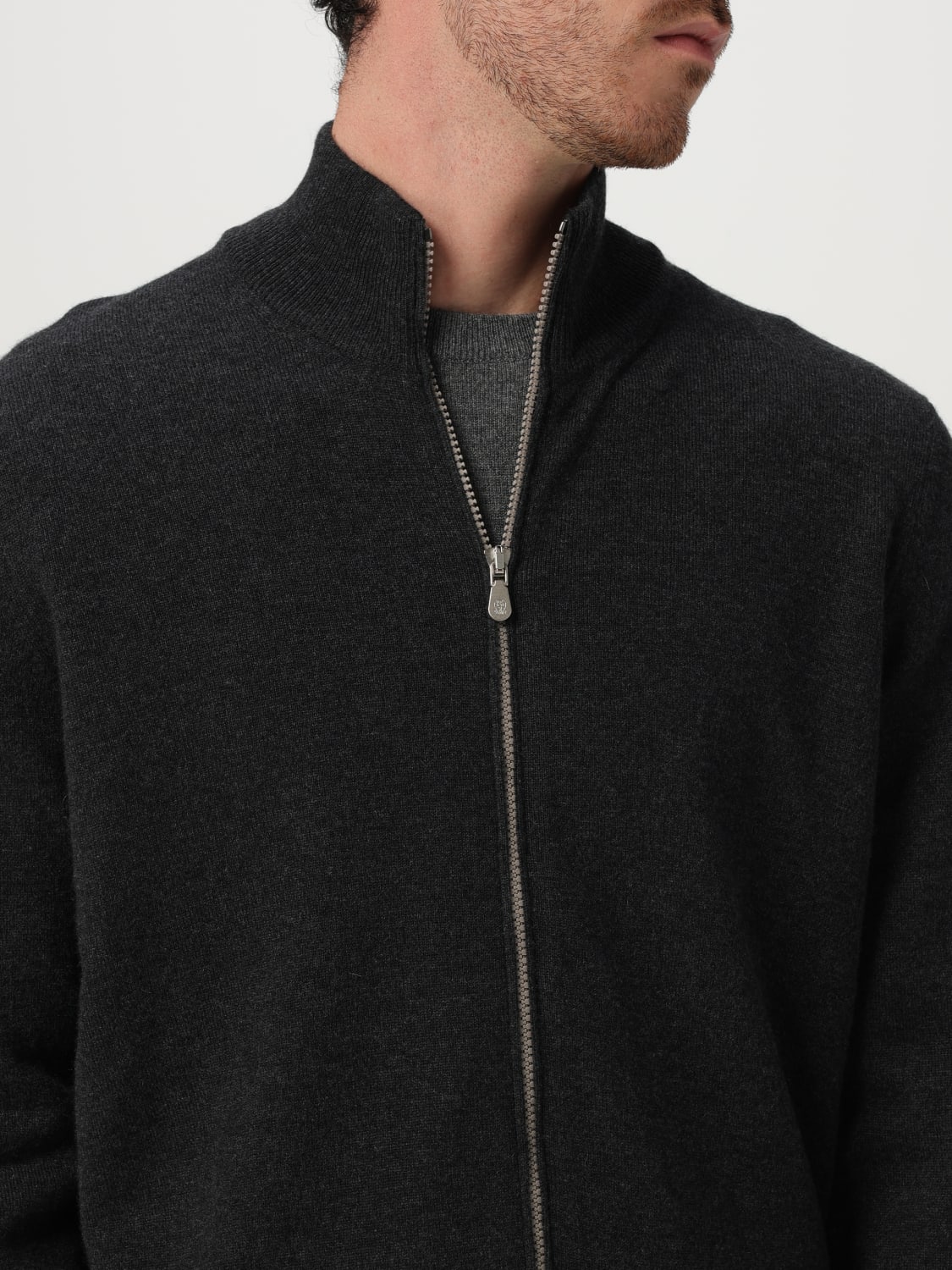 BRUNELLO CUCINELLI SWEATER: Cardigan men Brunello Cucinelli, Grey - Img 5