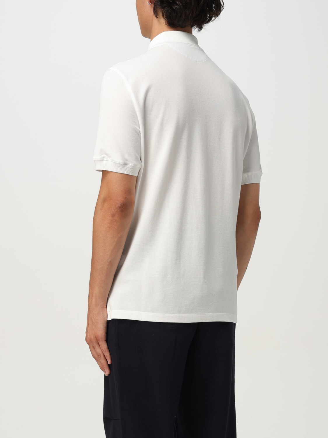 BRUNELLO CUCINELLI POLO: Polo herren Brunello Cucinelli, Weiß - Img 3