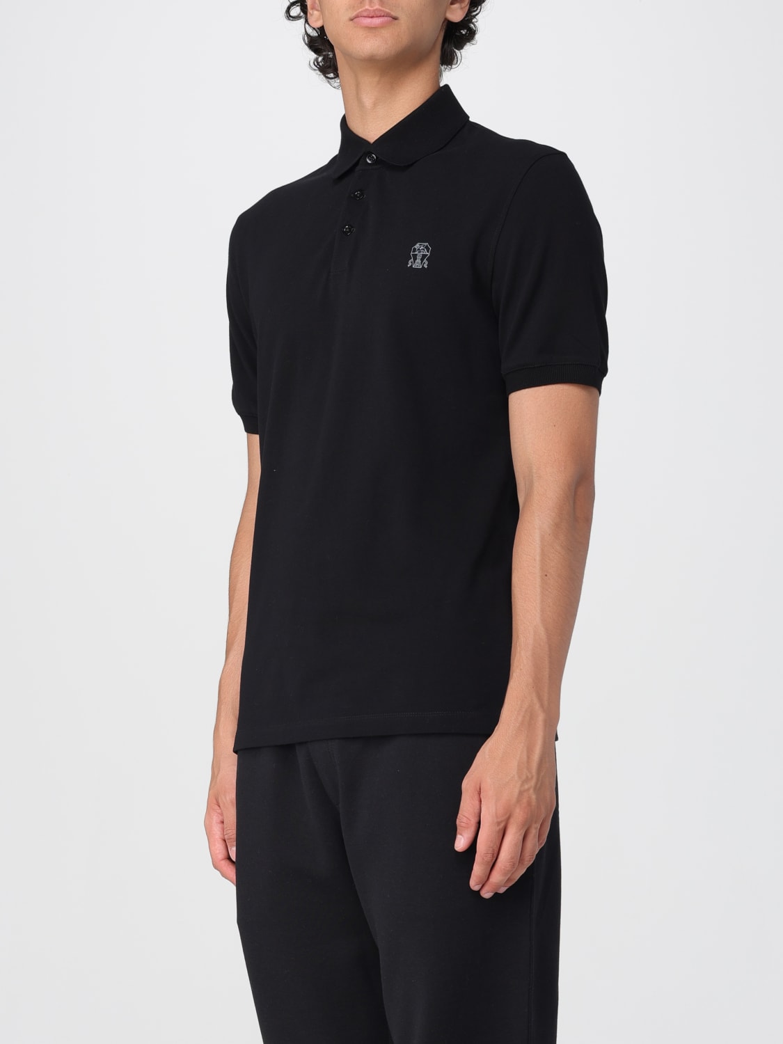 BRUNELLO CUCINELLI POLO SHIRT: Polo shirt men Brunello Cucinelli, Black - Img 4