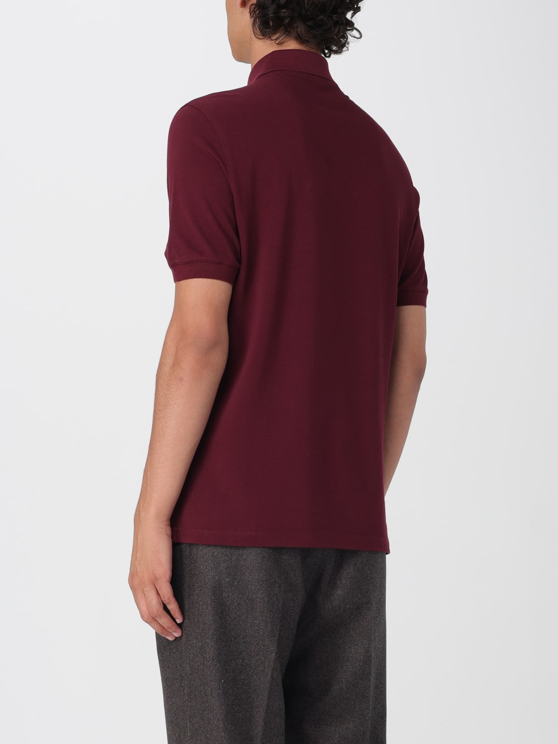 BRUNELLO CUCINELLI POLO: Polo herren Brunello Cucinelli, Burgunderrot - Img 3