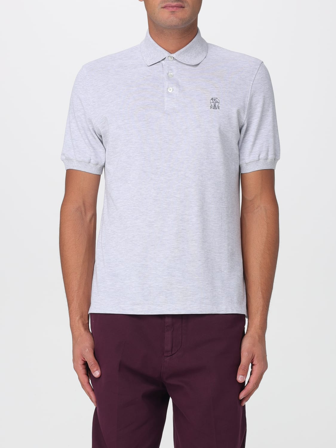 BRUNELLO CUCINELLI POLO: Polo hombre Brunello Cucinelli, Gris 1 - Img 1