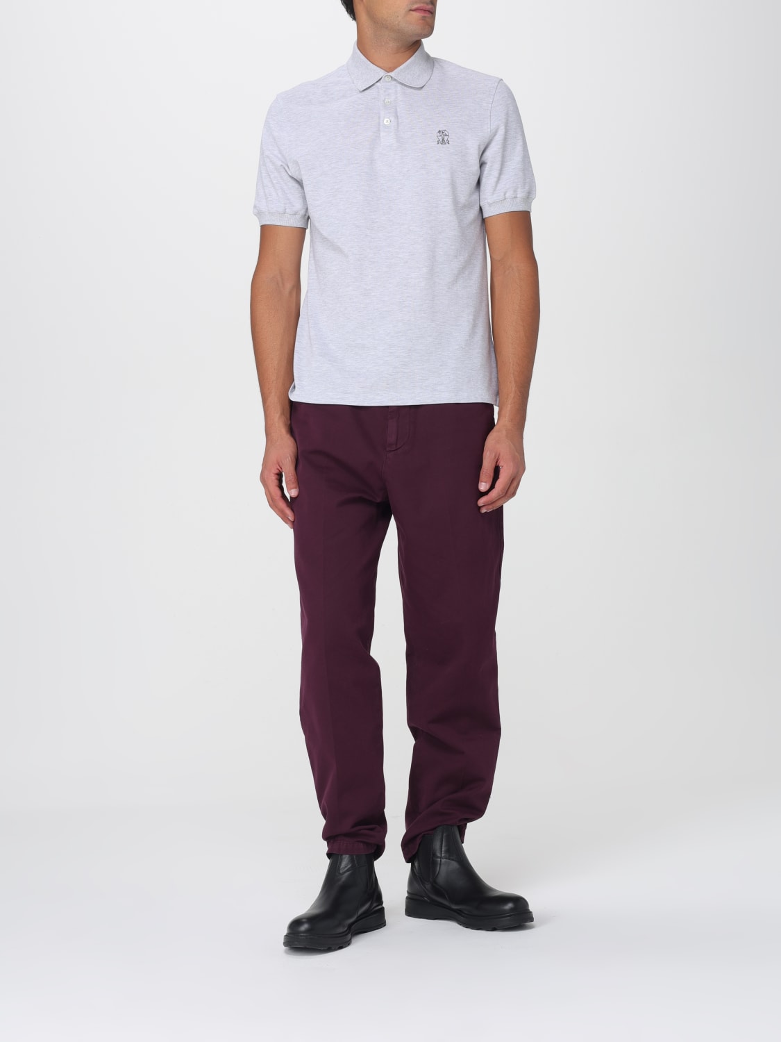 BRUNELLO CUCINELLI POLO: Polo hombre Brunello Cucinelli, Gris 1 - Img 2
