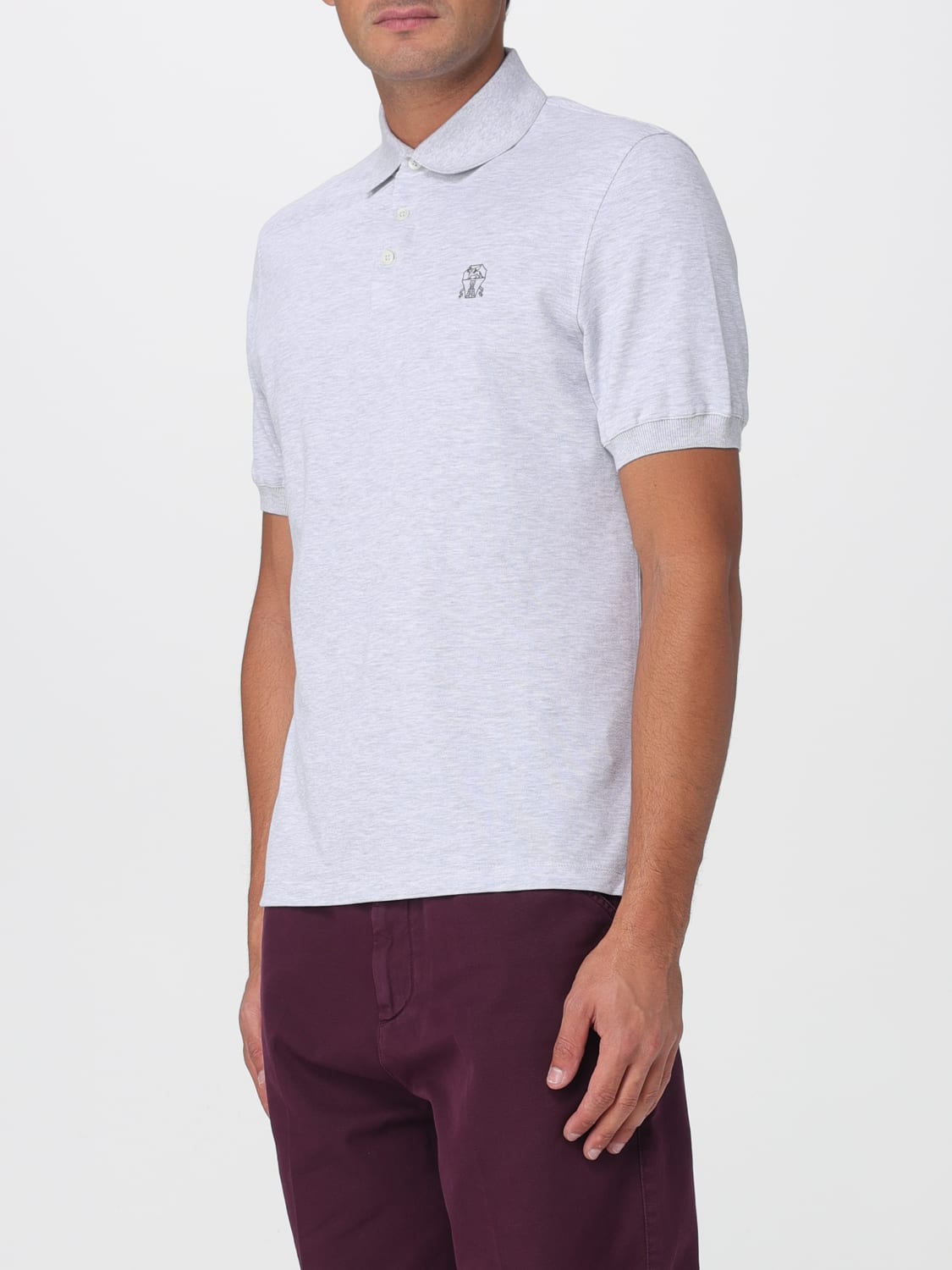 BRUNELLO CUCINELLI POLO: Polo hombre Brunello Cucinelli, Gris 1 - Img 4