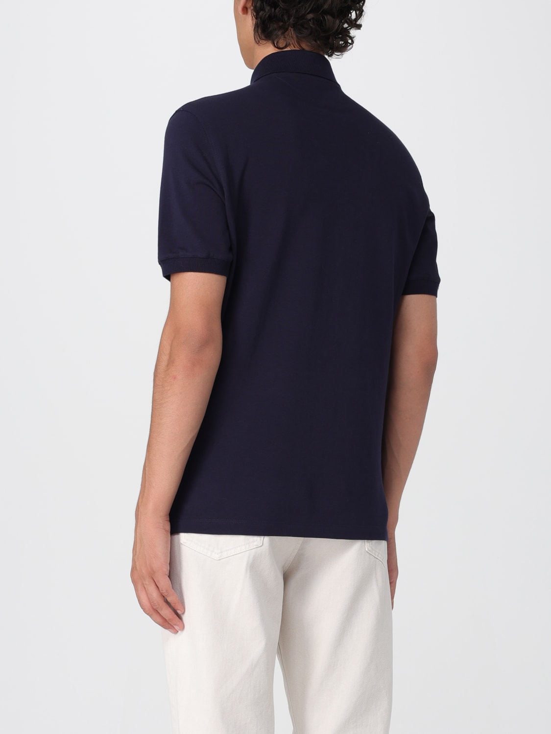 BRUNELLO CUCINELLI POLO: Polo herren Brunello Cucinelli, Cobalt - Img 3