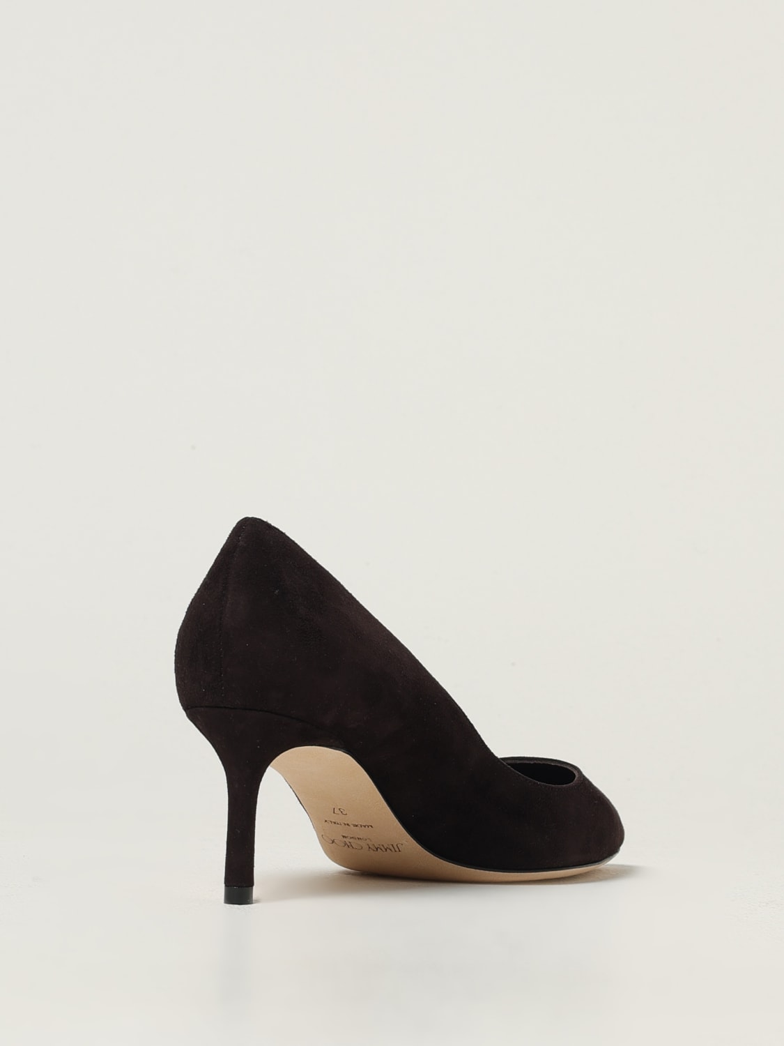 JIMMY CHOO DÉCOLLETÉ: Décolleté Romy Jimmy Choo in camoscio , Caffe - Img 3