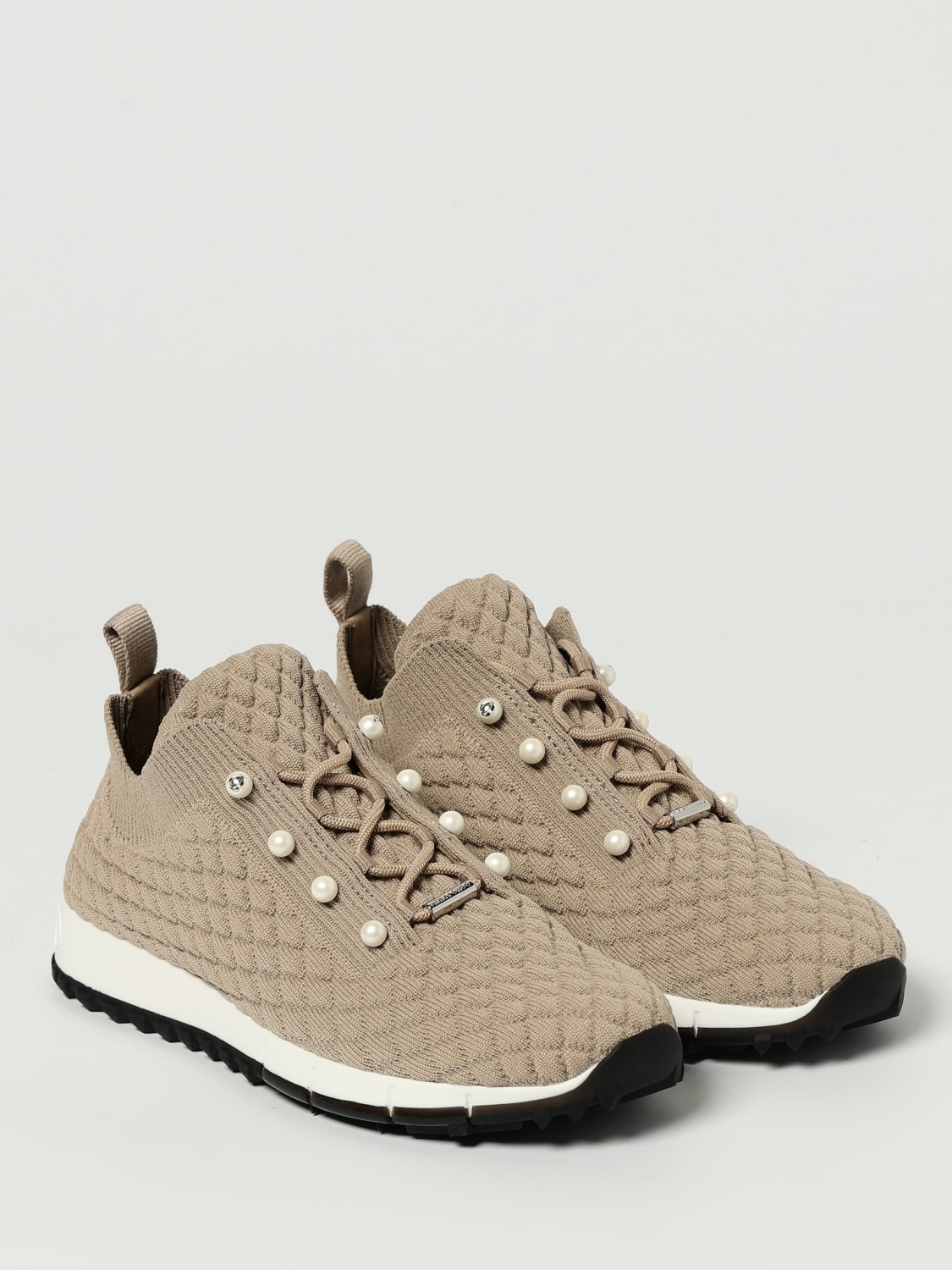 JIMMY CHOO BASKETS: Baskets femme Jimmy Choo, Rose - Img 2