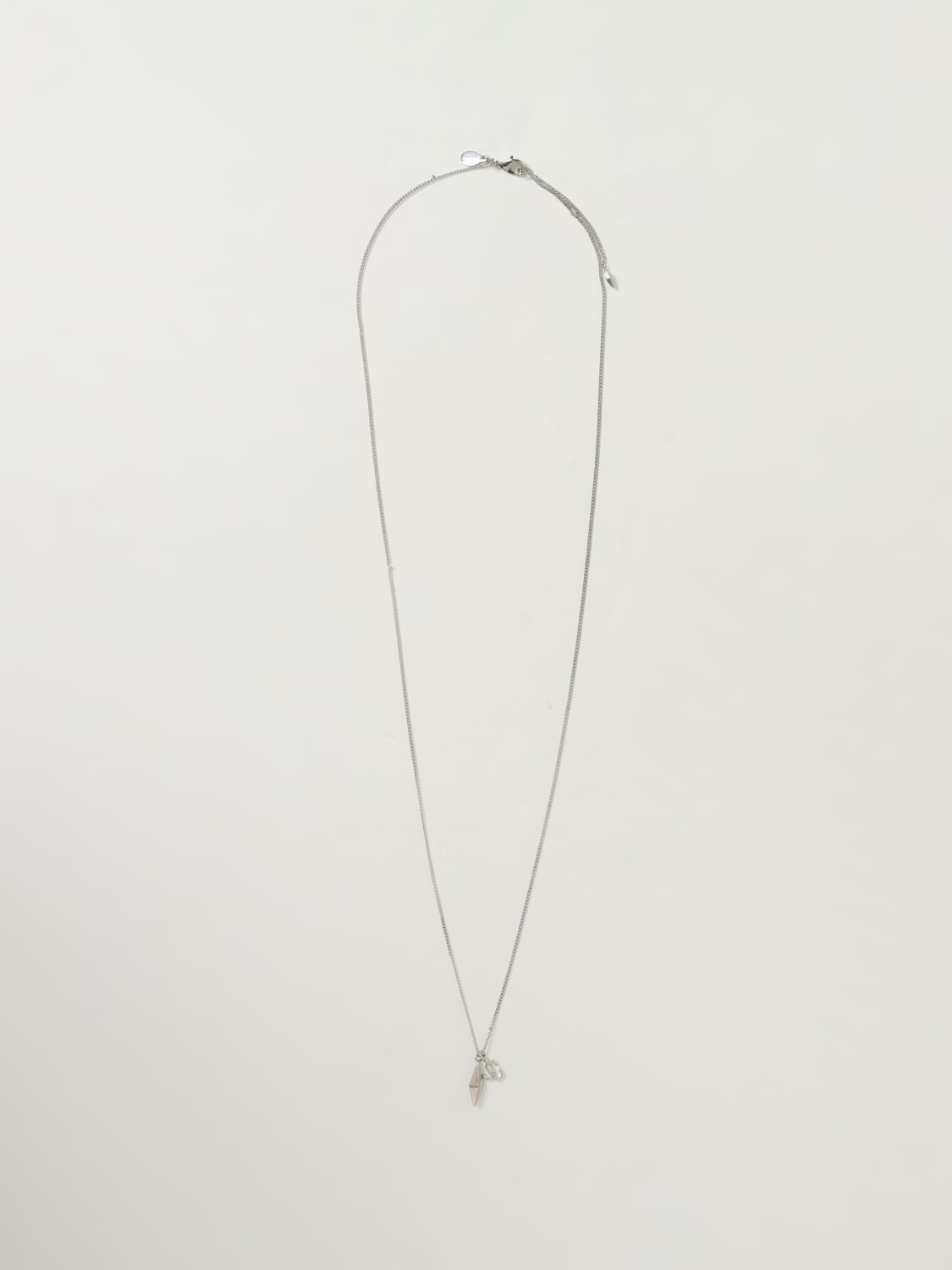 JIMMY CHOO GIOIELLO: Collana Diamond Jimmy Choo in ottone con ciondolo , Silver - Img 1