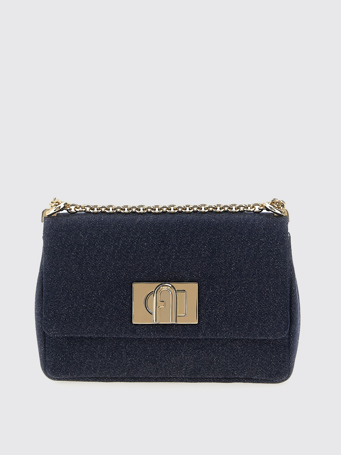 FURLA MINI SAC: Sac porté épaule femme Furla, Bleu - Img 1