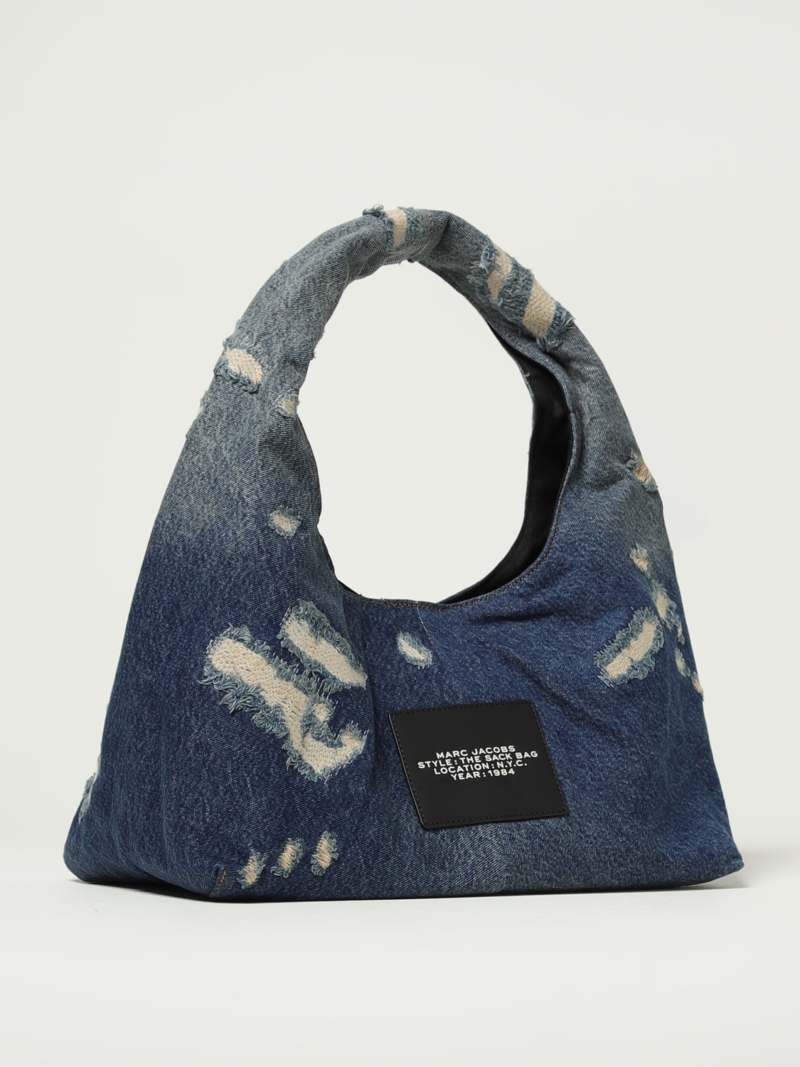 MARC JACOBS BORSA A MANO: Borsa The Sack Bag Marc Jacobs in denim, Blue - Img 2