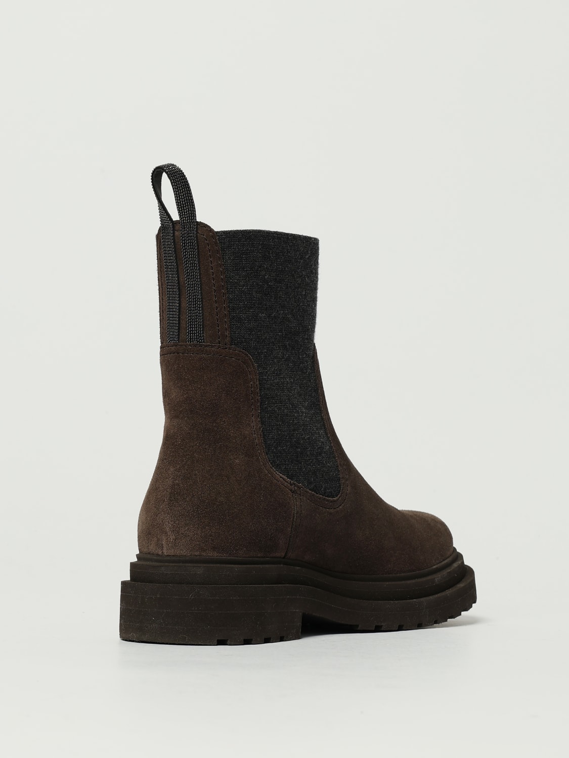 BRUNELLO CUCINELLI BOOTS: Boots woman Brunello Cucinelli, Brown - Img 3
