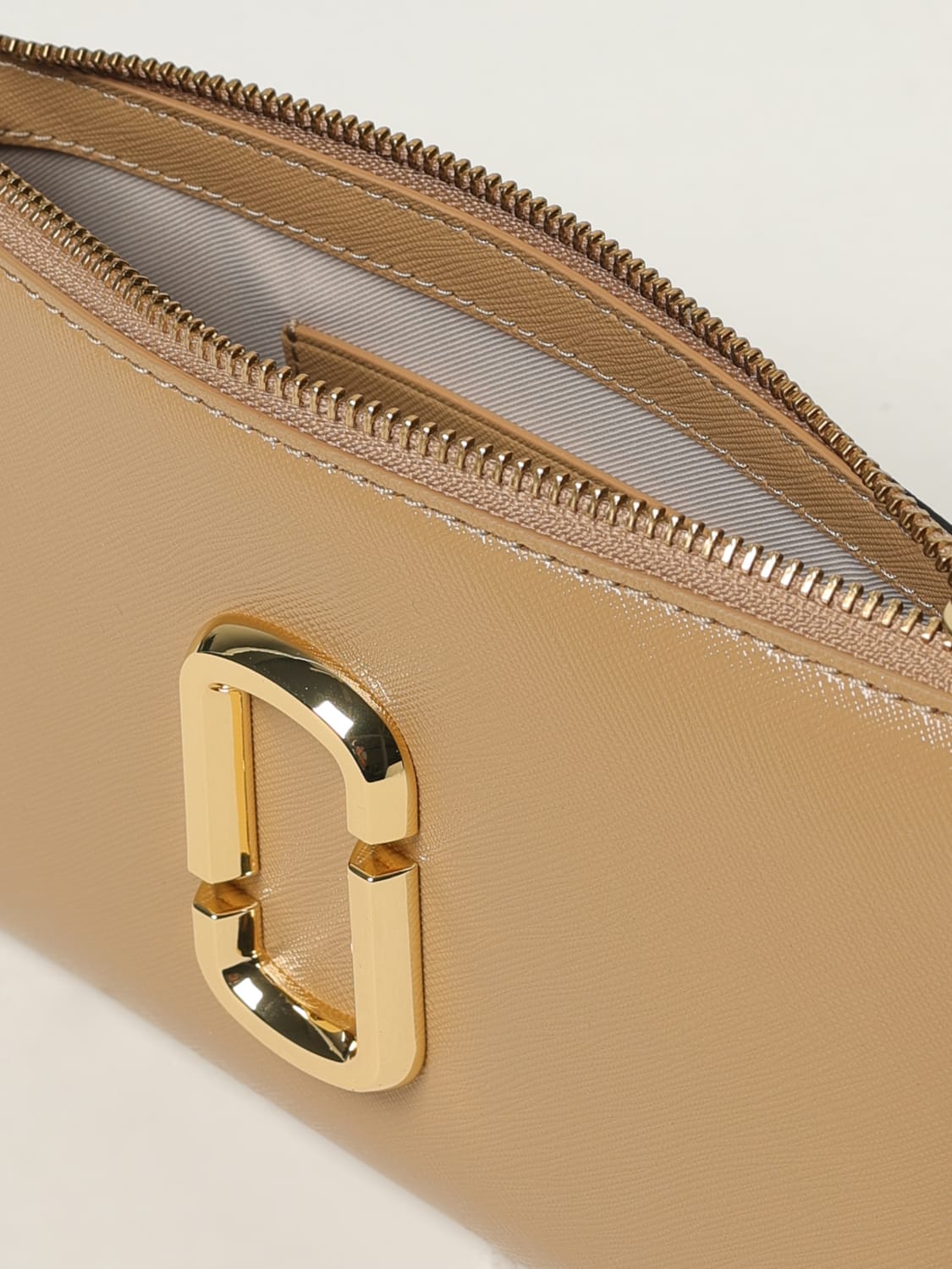 MARC JACOBS BORSA A SPALLA: Borsa a spalla Snapshot Marc Jacobs in pelle, Beige - Img 3