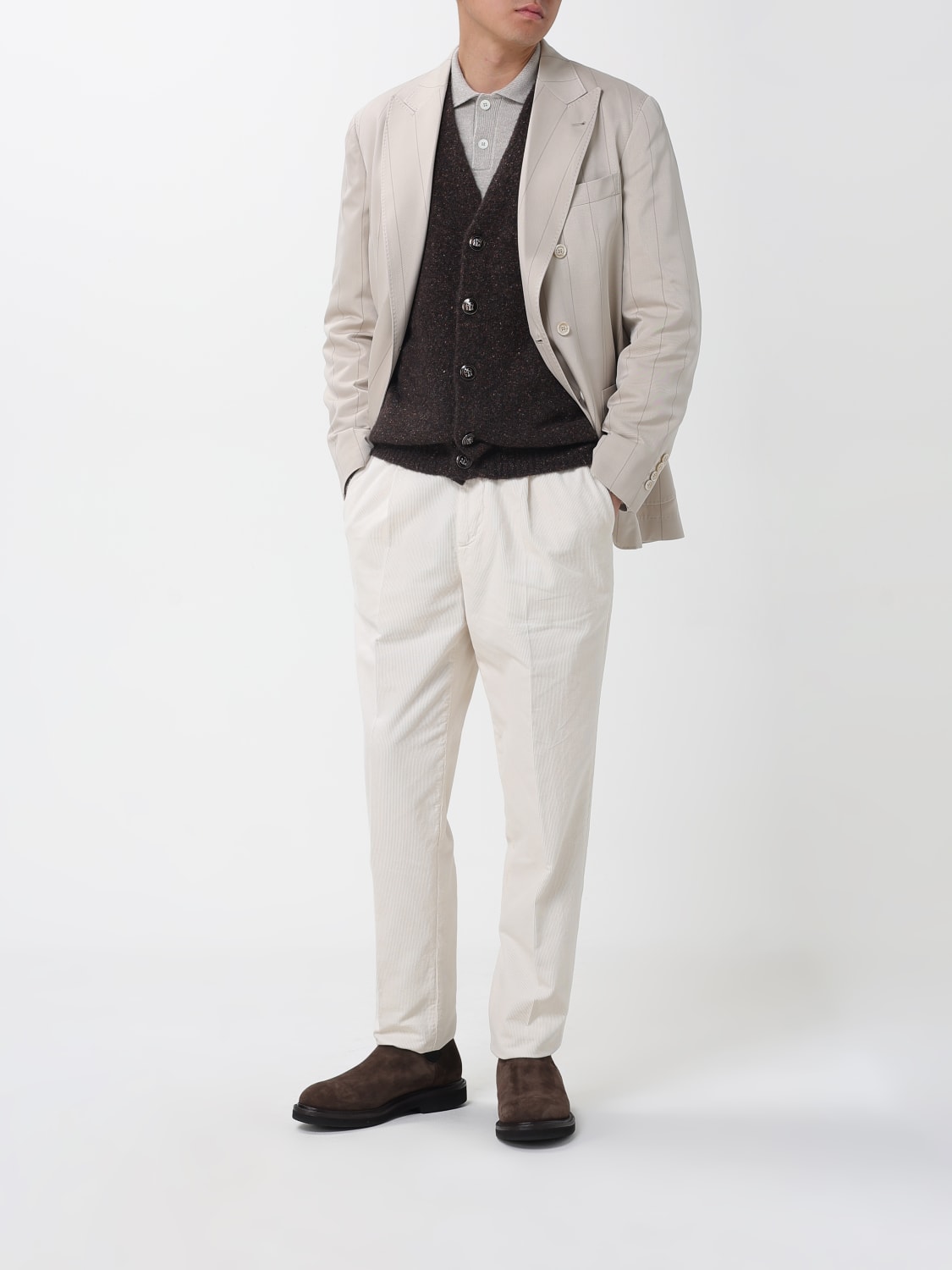 BRUNELLO CUCINELLI SWEATER: Sweater men Brunello Cucinelli, Brown - Img 2