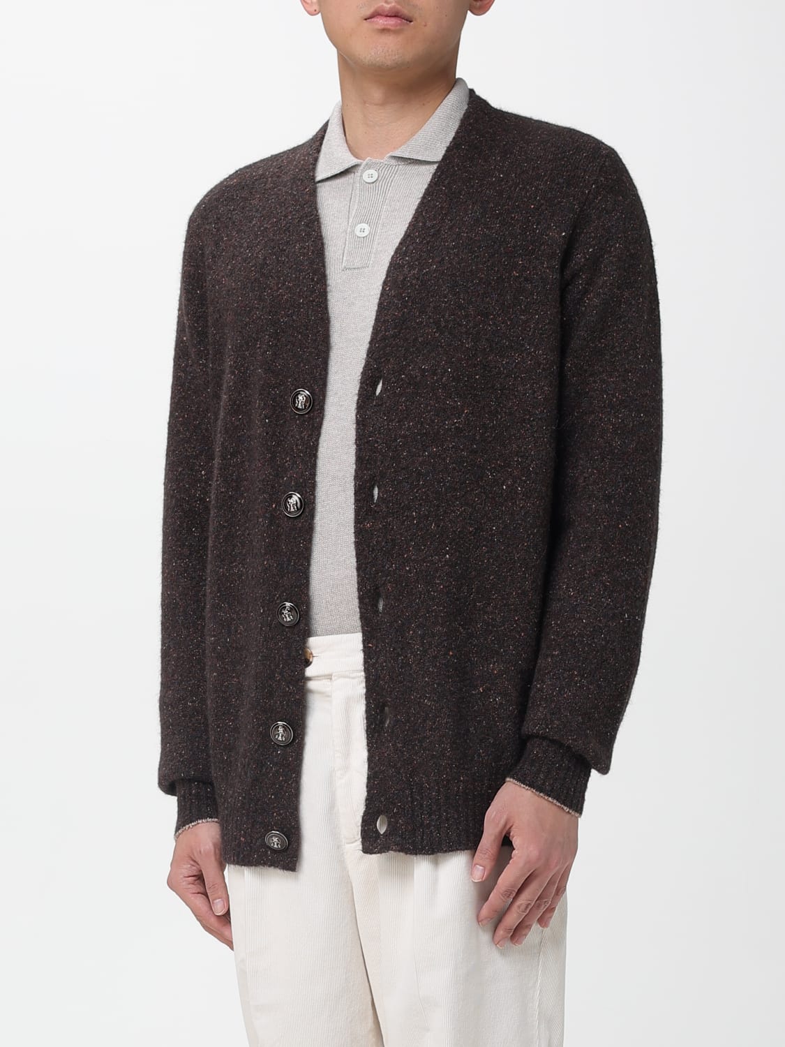 BRUNELLO CUCINELLI SWEATER: Sweater men Brunello Cucinelli, Brown - Img 4