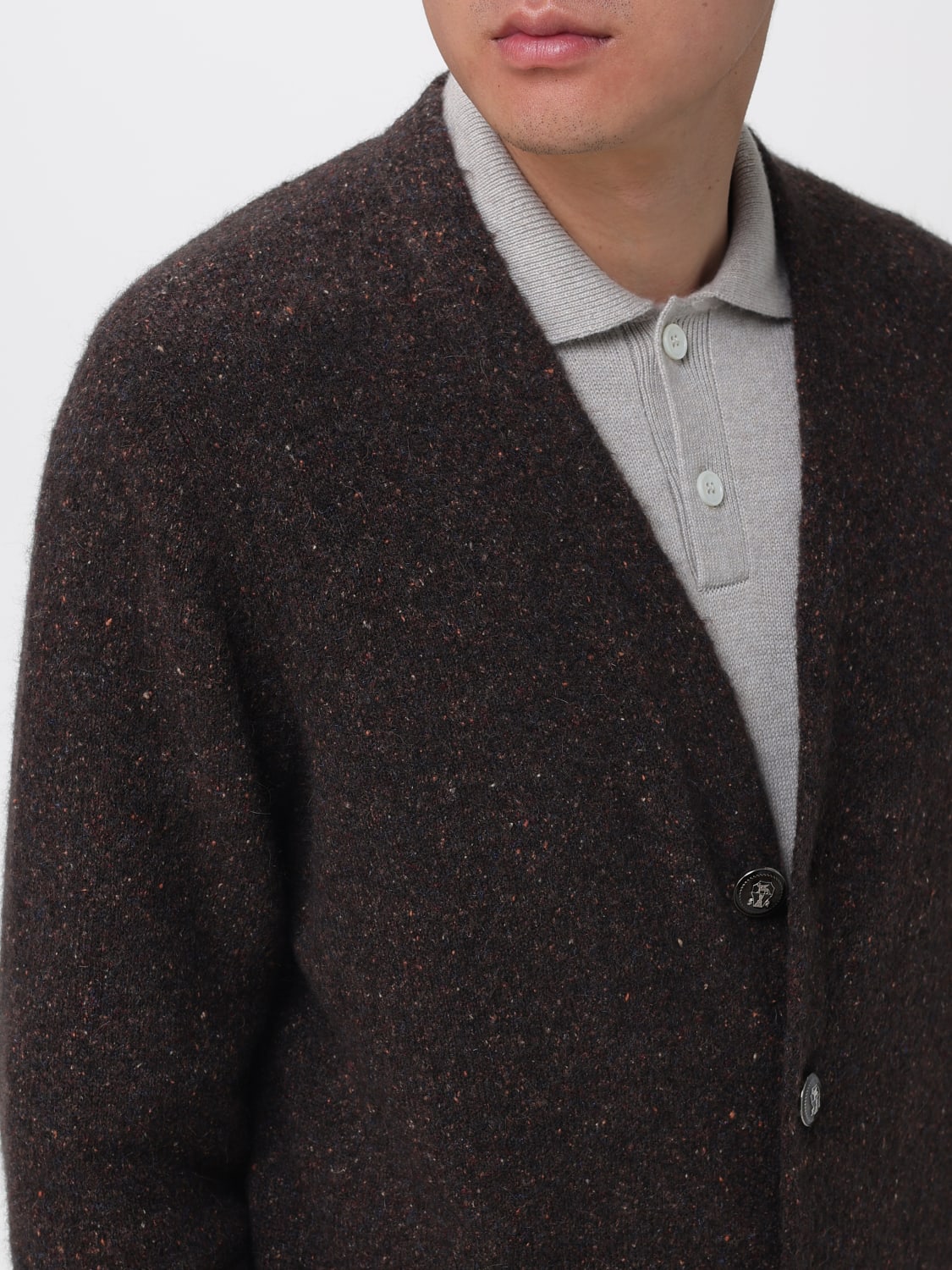 BRUNELLO CUCINELLI SWEATER: Sweater men Brunello Cucinelli, Brown - Img 5