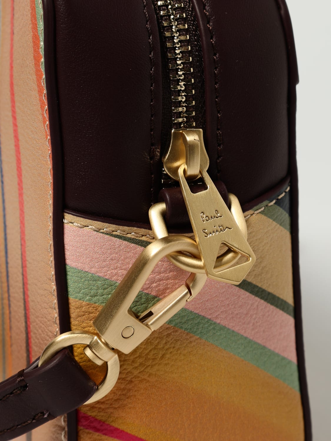 PAUL SMITH BORSA MINI: Borsa Dusky Swirl Paul Smith in pelle a grana multicolor, Fantasia - Img 3