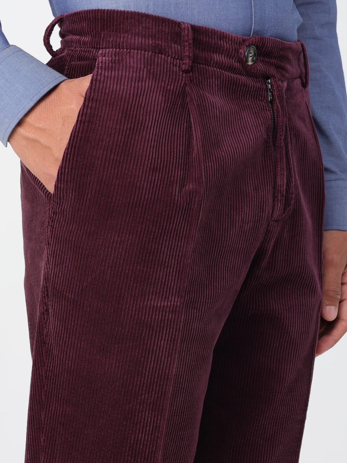 BRUNELLO CUCINELLI PANTS: Pants men Brunello Cucinelli, Wine - Img 5