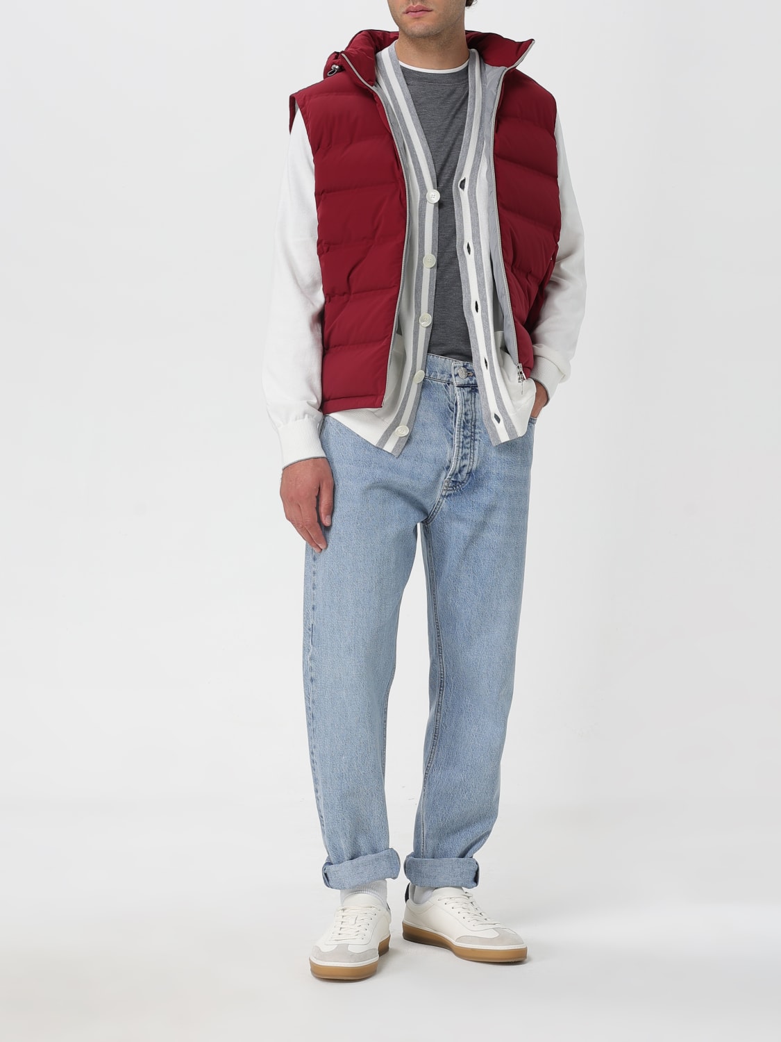 BRUNELLO CUCINELLI WESTE: Jacke herren Brunello Cucinelli, Rot - Img 2