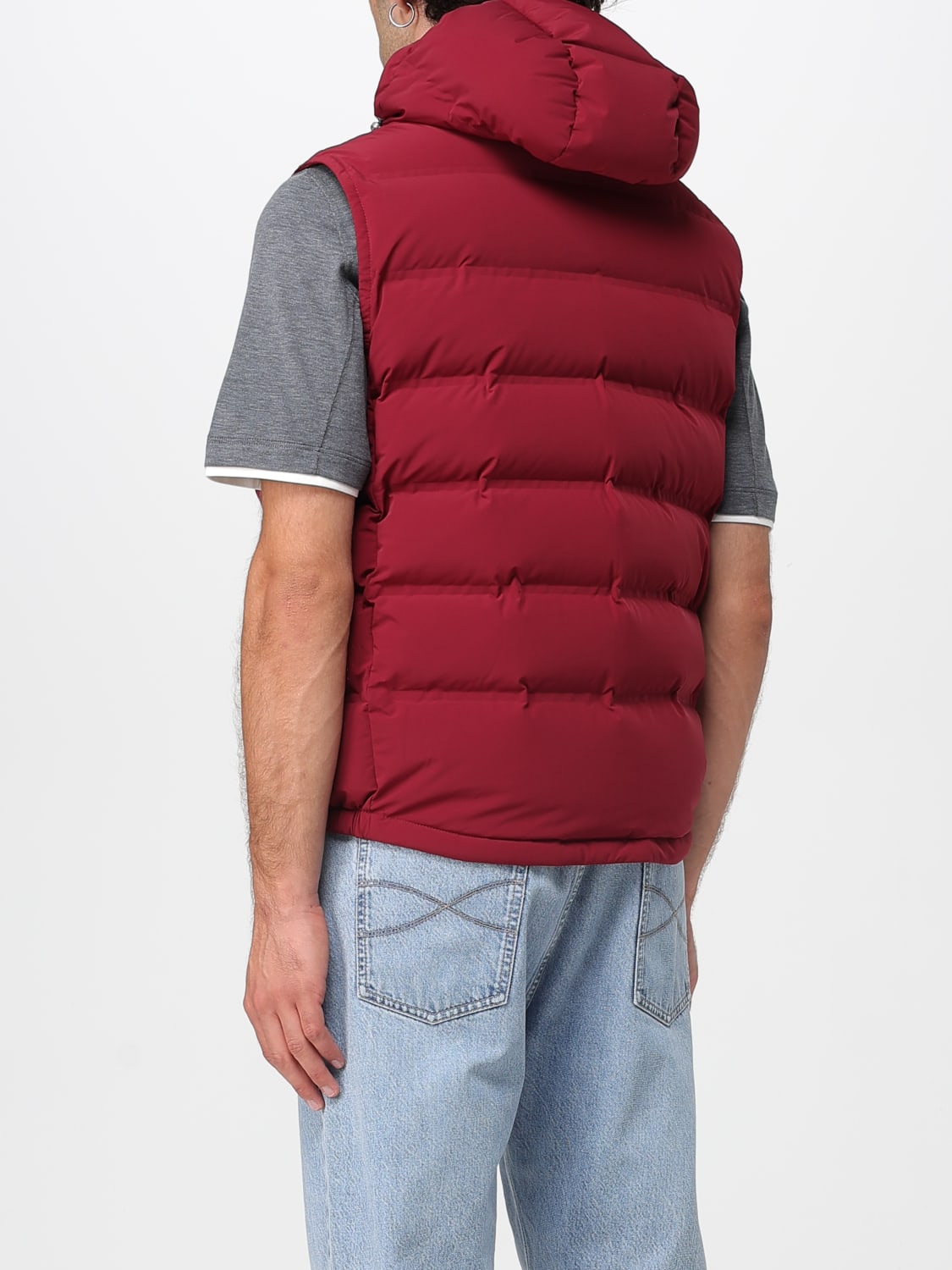 BRUNELLO CUCINELLI WESTE: Jacke herren Brunello Cucinelli, Rot - Img 3