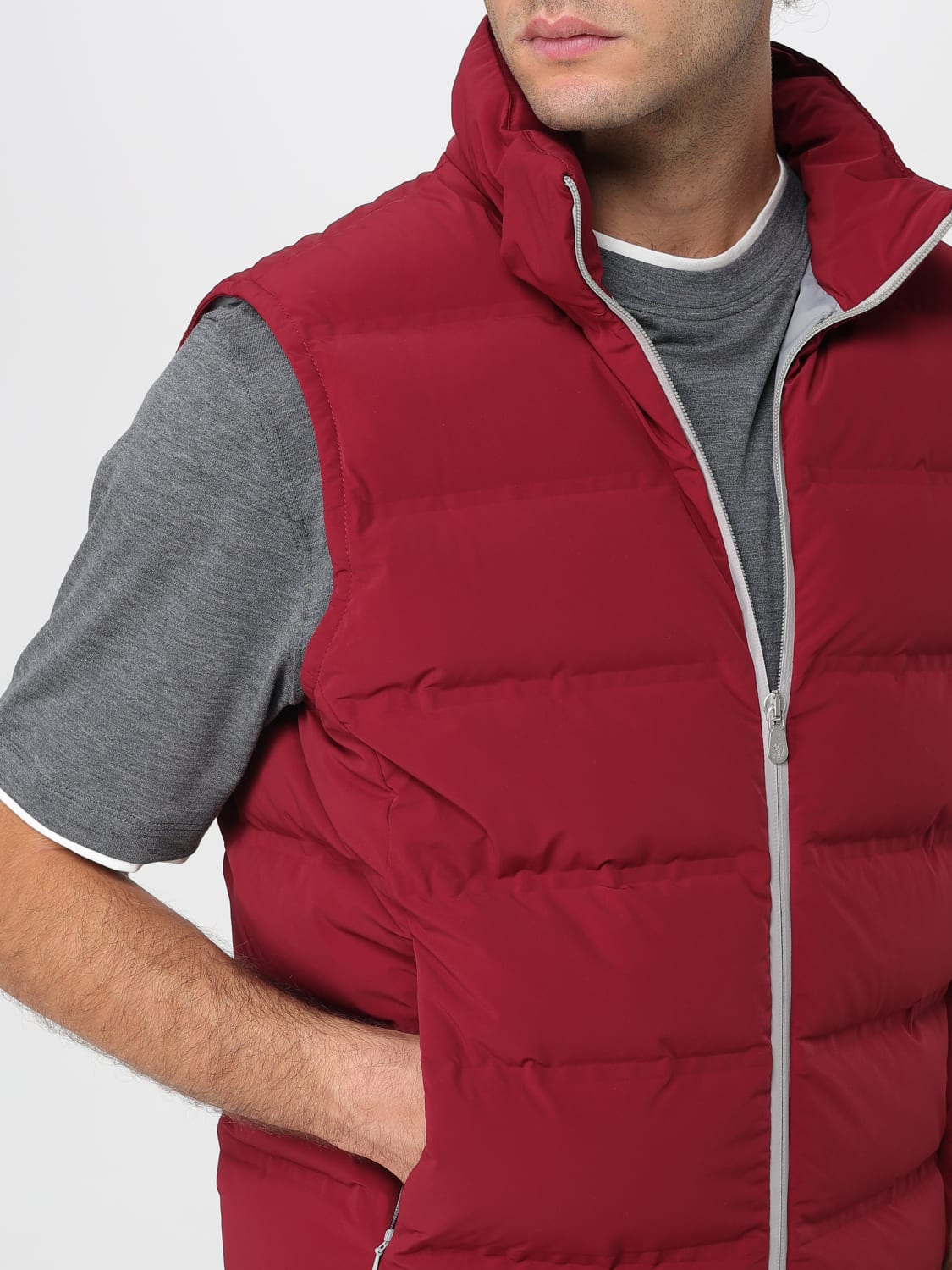 BRUNELLO CUCINELLI WESTE: Jacke herren Brunello Cucinelli, Rot - Img 5