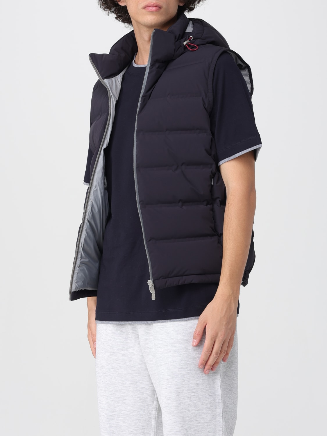 BRUNELLO CUCINELLI SUIT VEST: Jacket men Brunello Cucinelli, Navy - Img 4