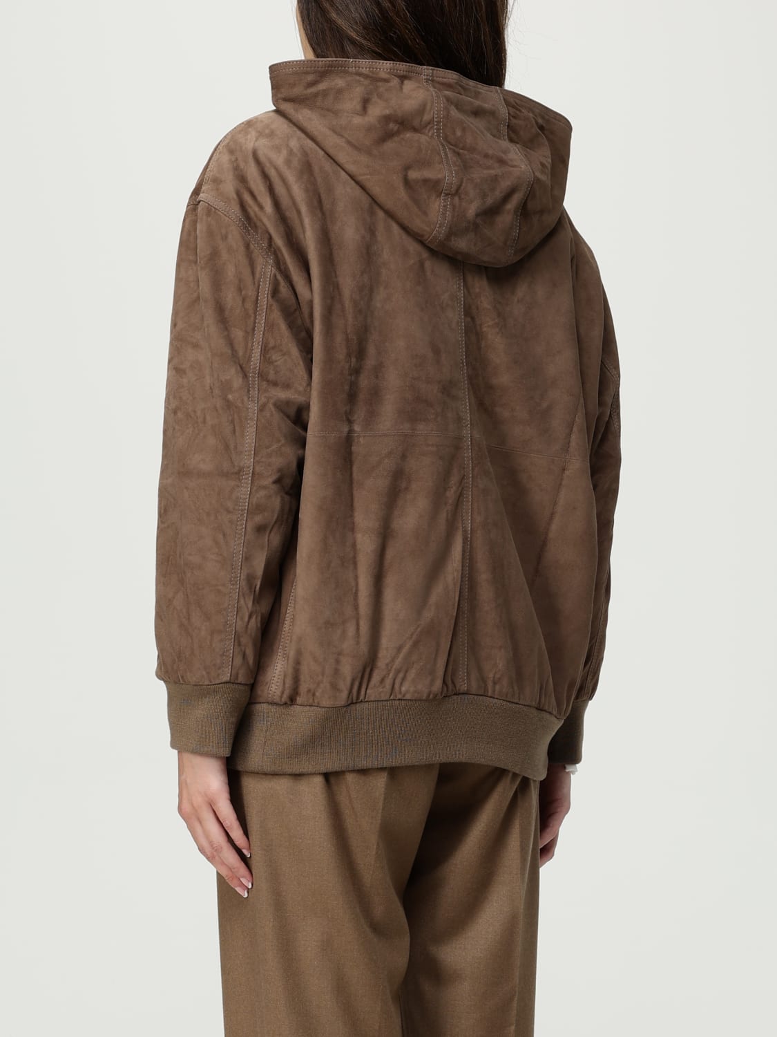 'S MAX MARA JACKET: Coat woman 's Max Mara, Brown - Img 2