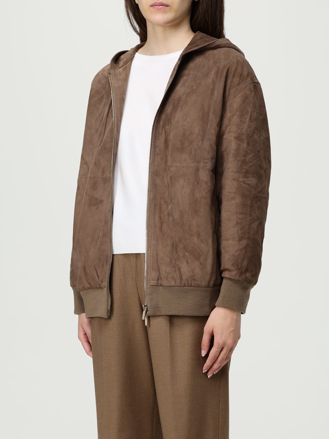 'S MAX MARA JACKET: Coat woman 's Max Mara, Brown - Img 3