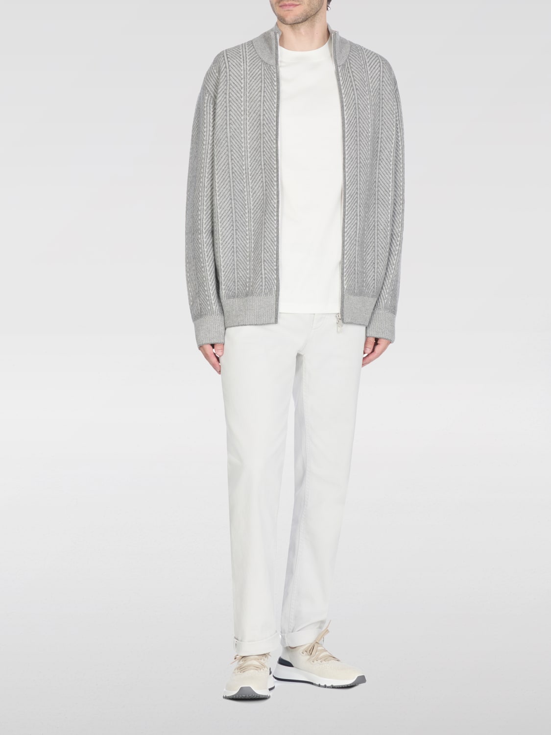 BRUNELLO CUCINELLI JEANS: Hose herren Brunello Cucinelli, Ivory - Img 2