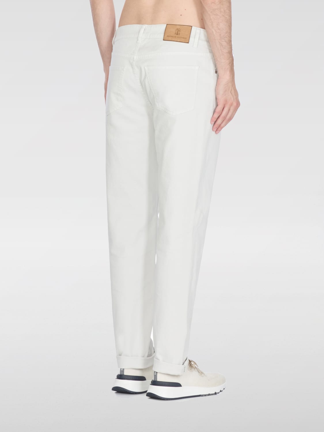 BRUNELLO CUCINELLI JEANS: Hose herren Brunello Cucinelli, Ivory - Img 3