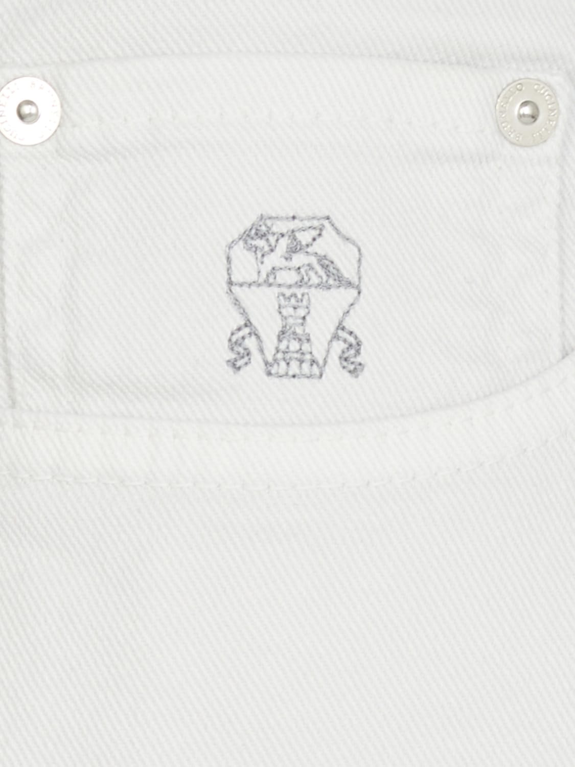 BRUNELLO CUCINELLI JEANS: Hose herren Brunello Cucinelli, Ivory - Img 4