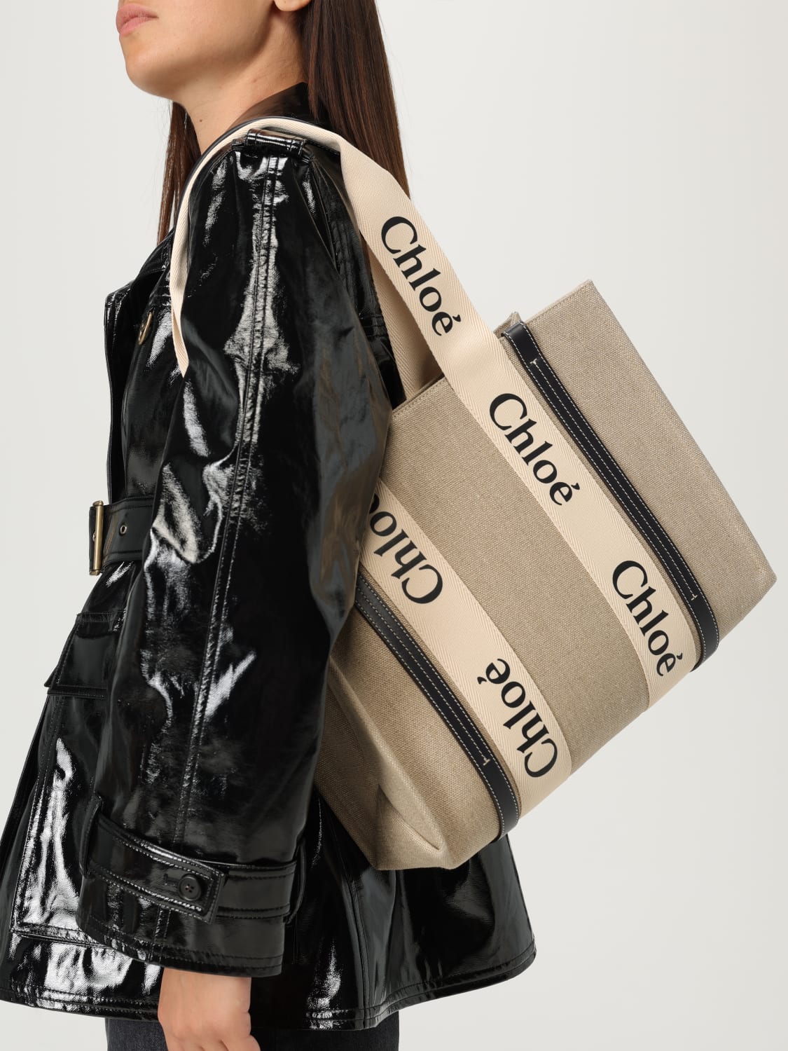 CHLOÉ SAC CABAS: Sac porté épaule femme ChloÉ, Bleu - Img 2