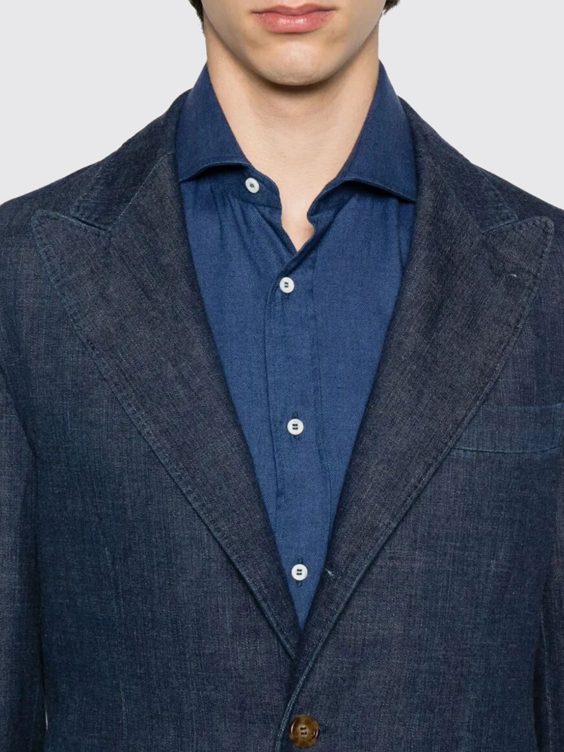 BRUNELLO CUCINELLI VESTE: Veste homme Brunello Cucinelli, Bleu - Img 3