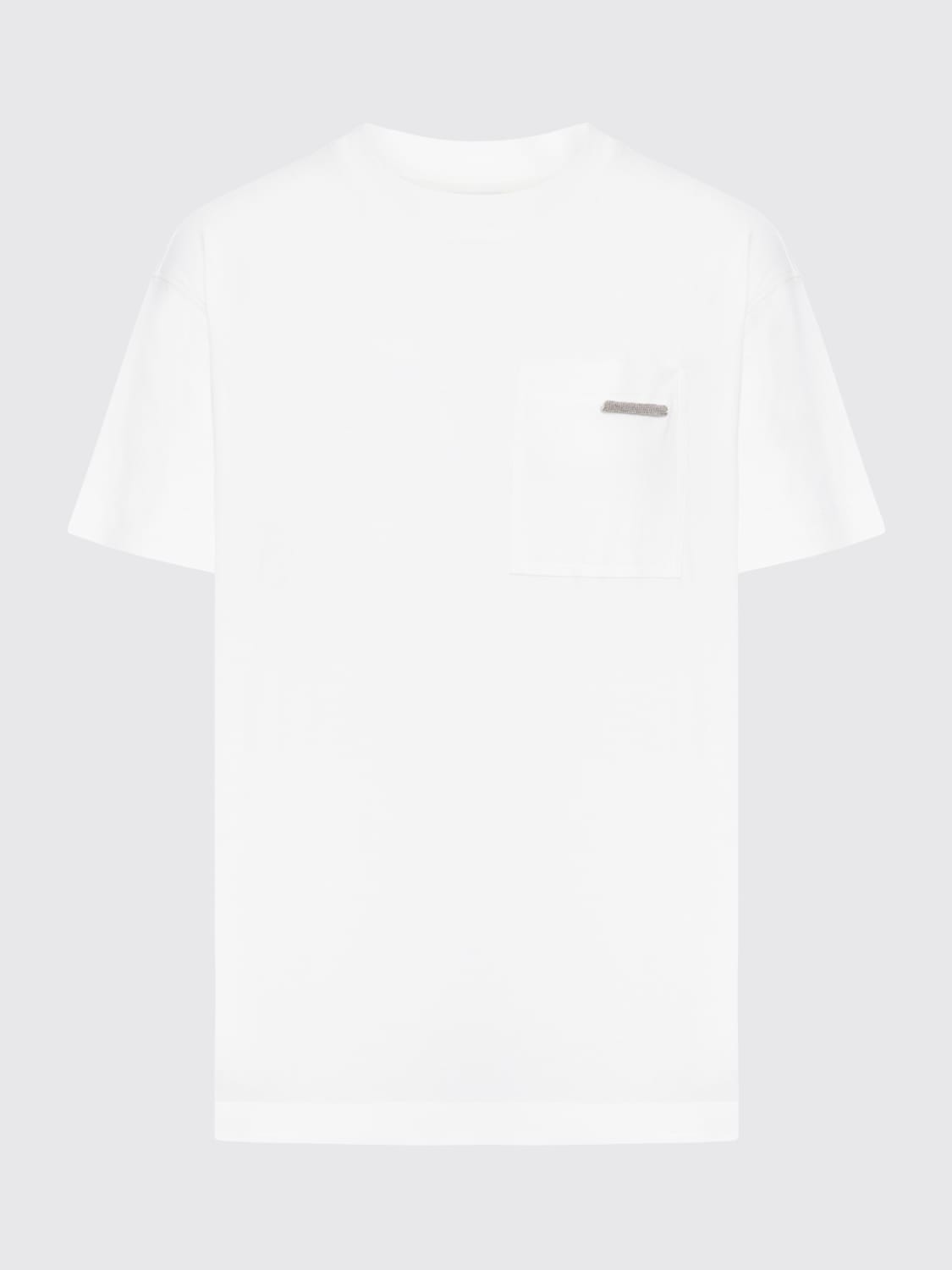 BRUNELLO CUCINELLI T-SHIRT: T-shirt woman Brunello Cucinelli, White - Img 1