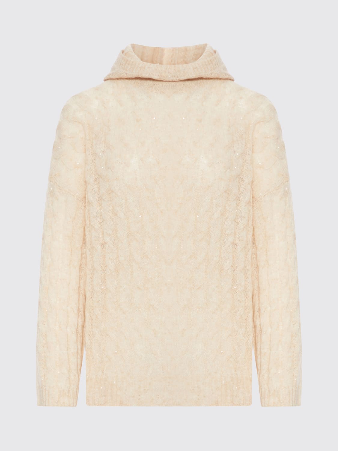 BRUNELLO CUCINELLI SWEATER: Sweater woman Brunello Cucinelli, Nude - Img 1