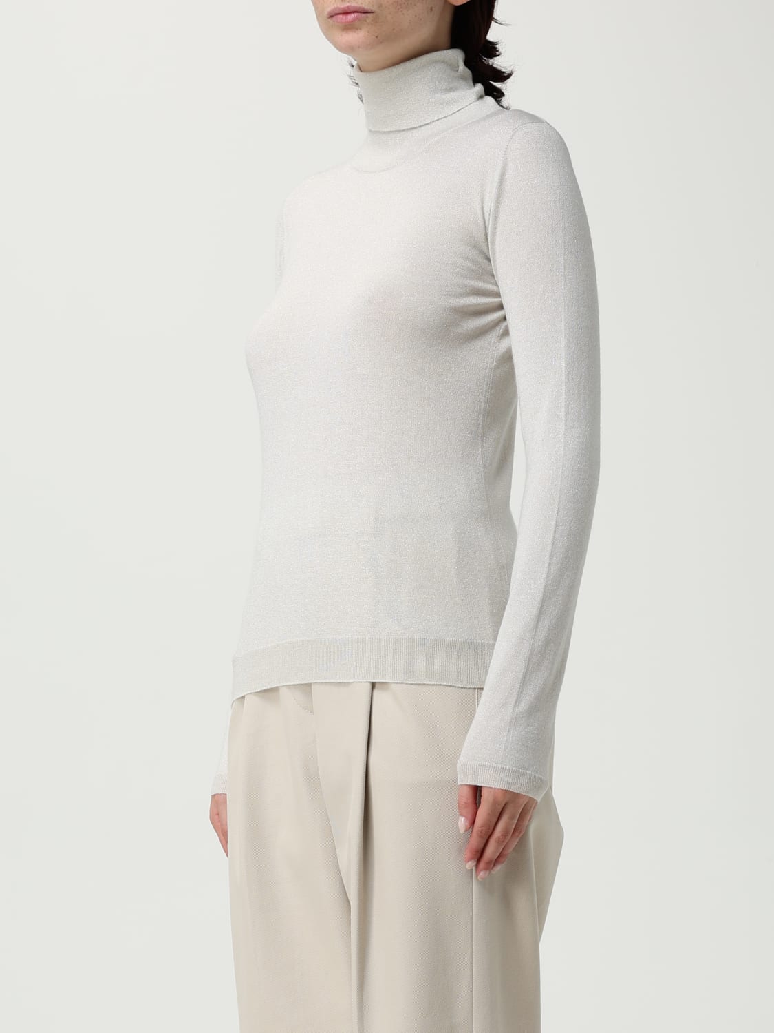 BRUNELLO CUCINELLI JERSEY: Jersey mujer Brunello Cucinelli, Blanco - Img 4