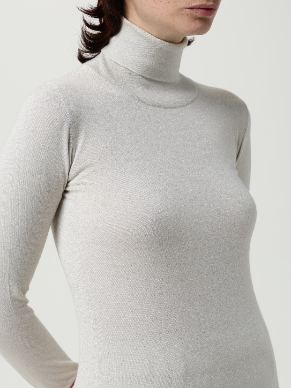 BRUNELLO CUCINELLI JERSEY: Jersey mujer Brunello Cucinelli, Blanco - Img 5