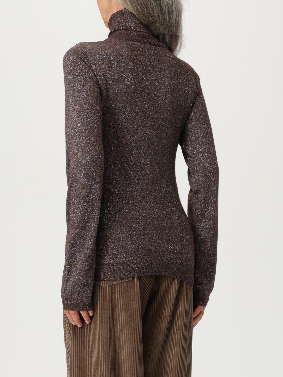 BRUNELLO CUCINELLI SWEATER: Sweater woman Brunello Cucinelli, Brown - Img 3