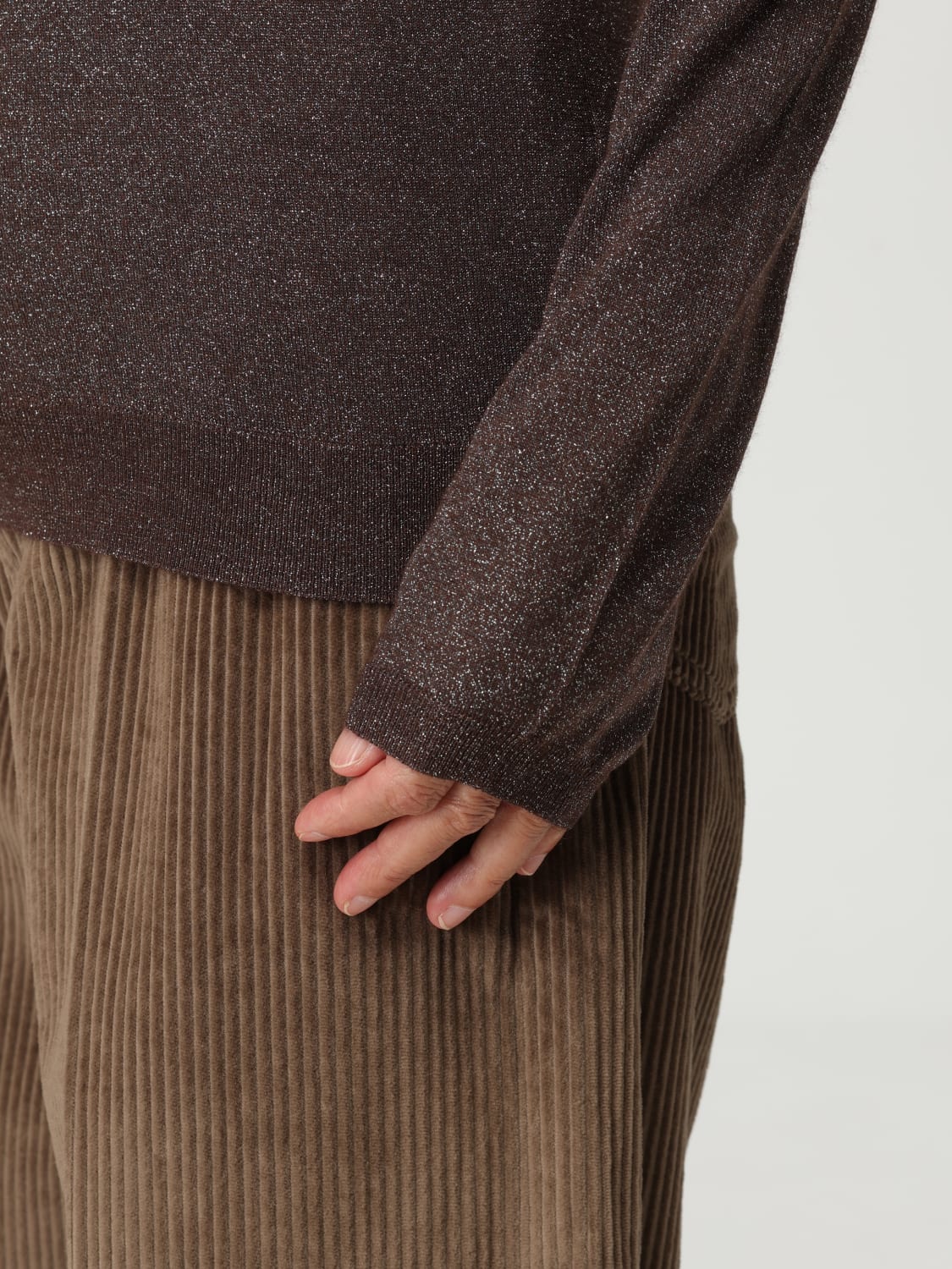 BRUNELLO CUCINELLI SWEATER: Sweater woman Brunello Cucinelli, Brown - Img 5