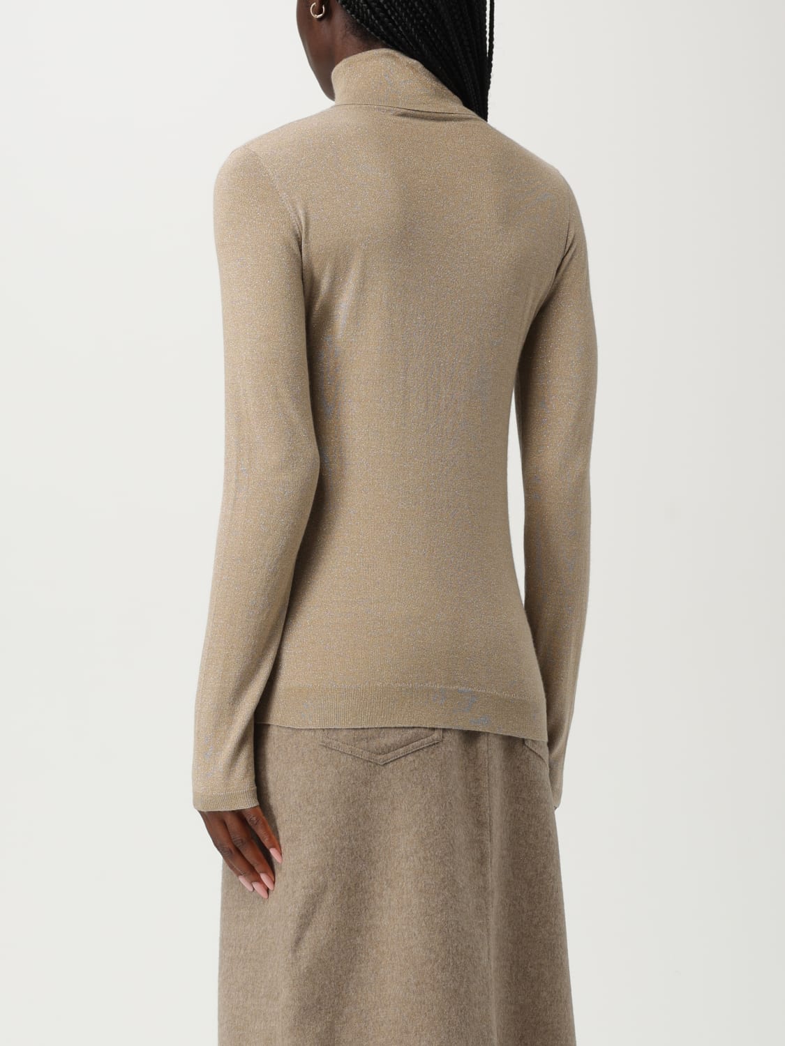 BRUNELLO CUCINELLI PULLOVER: Pullover damen Brunello Cucinelli, Gold - Img 3