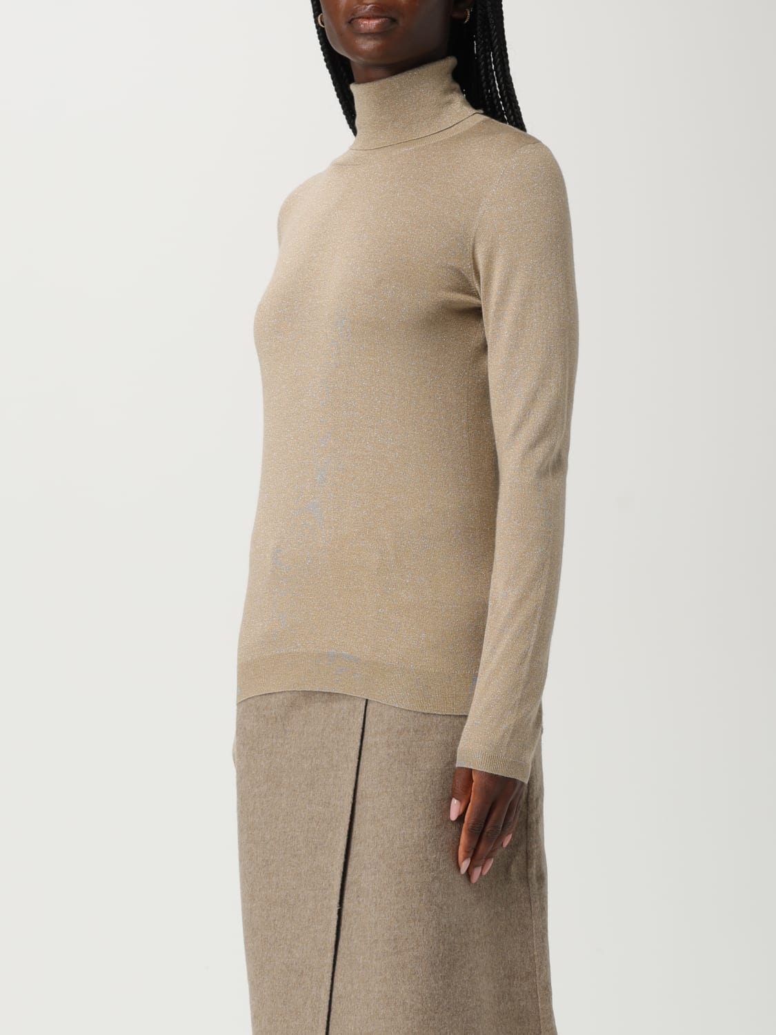 BRUNELLO CUCINELLI PULLOVER: Pullover damen Brunello Cucinelli, Gold - Img 4