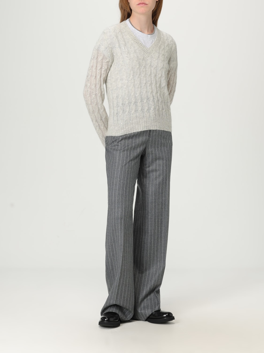 BRUNELLO CUCINELLI JERSEY: Jersey mujer Brunello Cucinelli, Carbón - Img 2