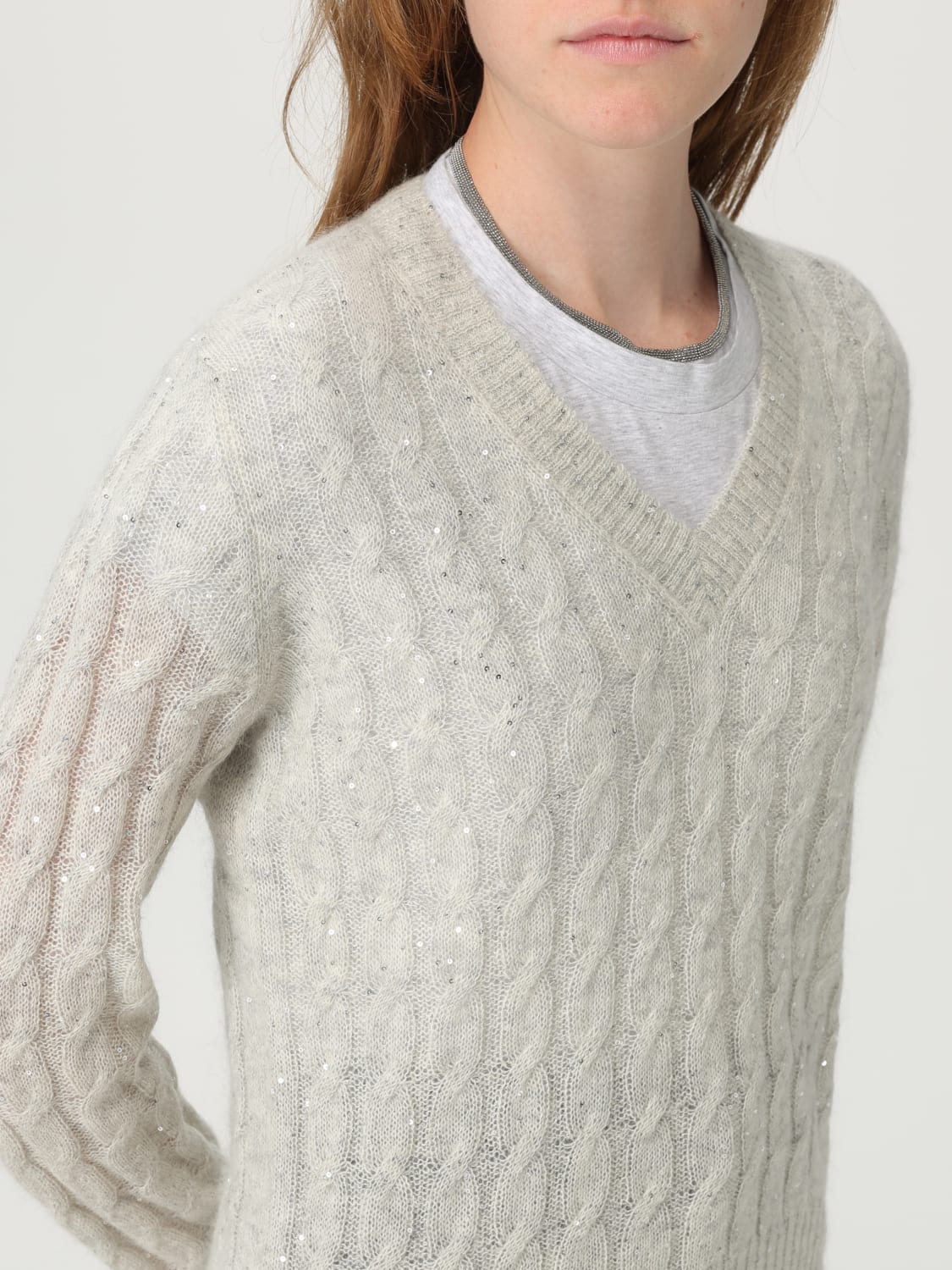 BRUNELLO CUCINELLI JERSEY: Jersey mujer Brunello Cucinelli, Carbón - Img 5