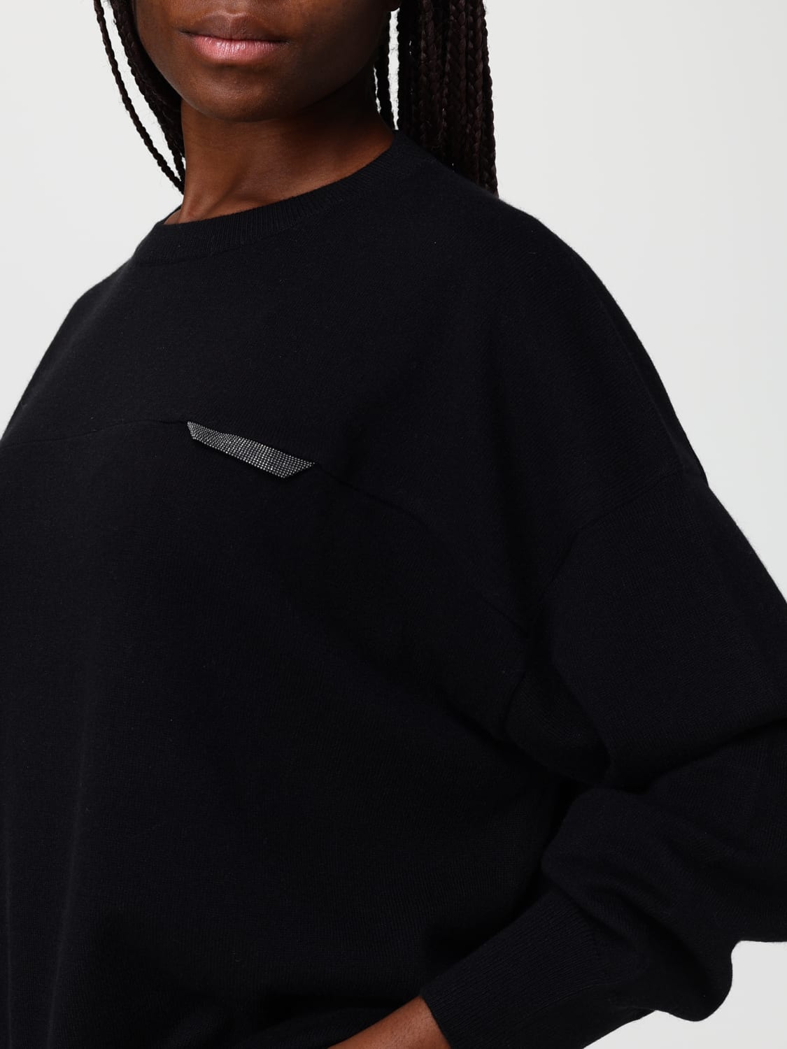 BRUNELLO CUCINELLI JERSEY: Jersey mujer Brunello Cucinelli, Negro - Img 5