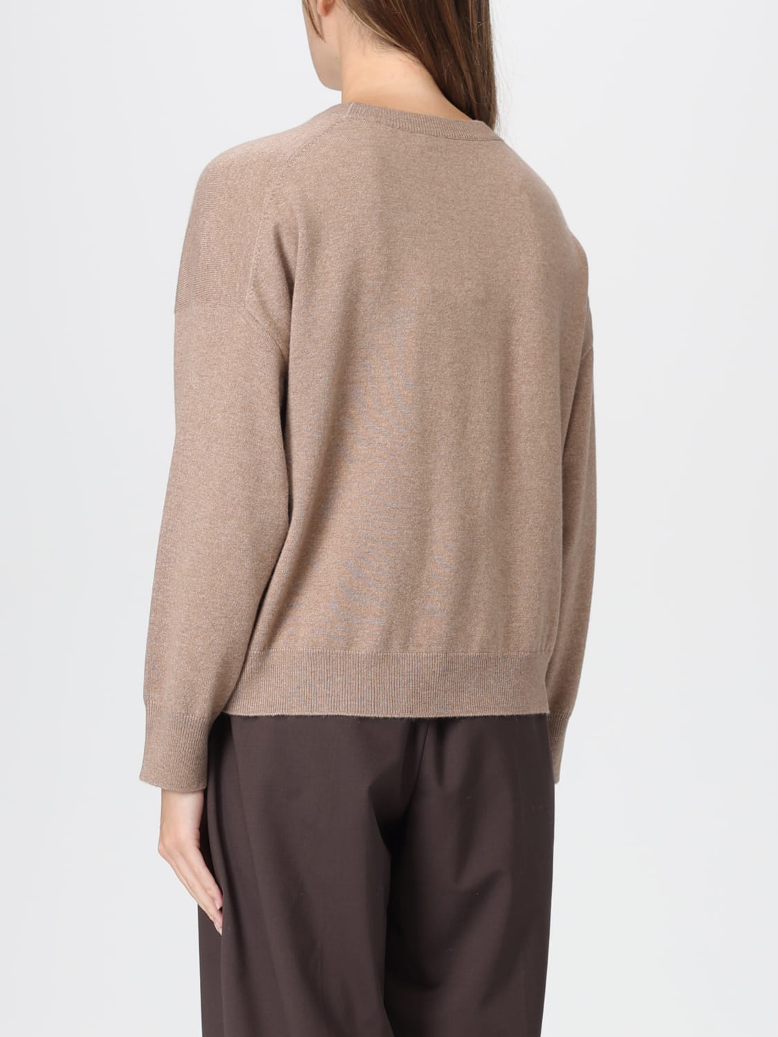 BRUNELLO CUCINELLI PULLOVER: Pullover damen Brunello Cucinelli, Braun - Img 3