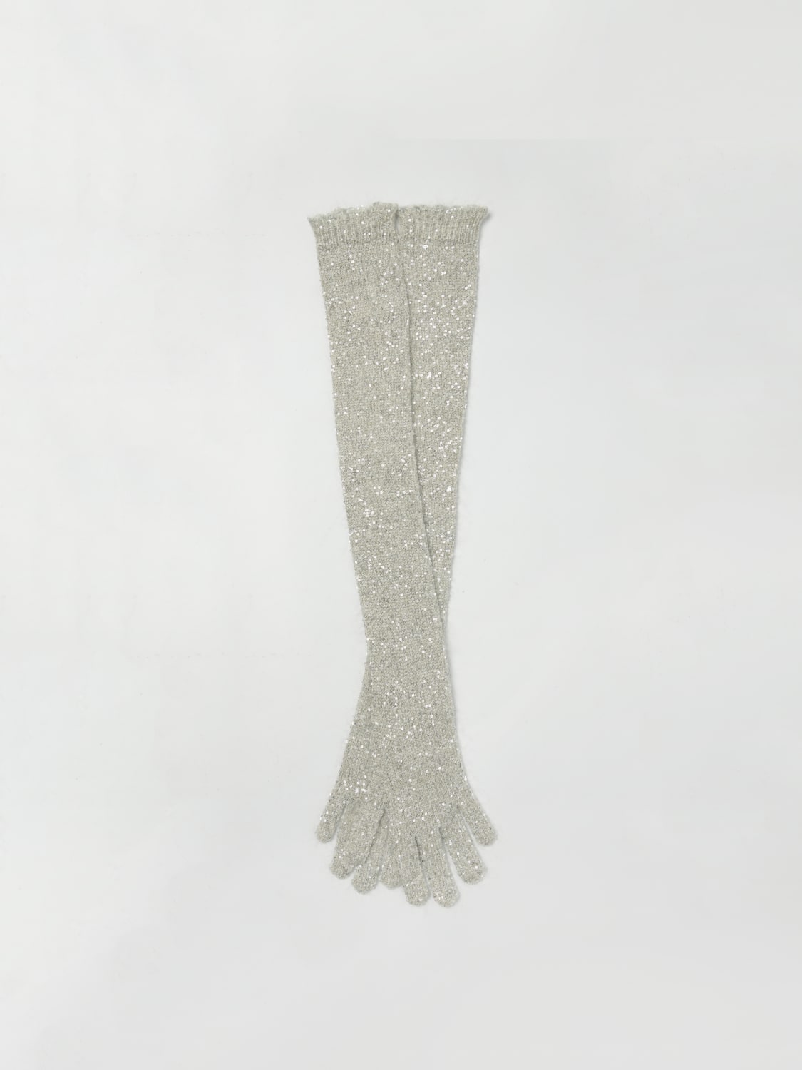 BRUNELLO CUCINELLI GLOVES: Gloves woman Brunello Cucinelli, Yellow Cream - Img 1