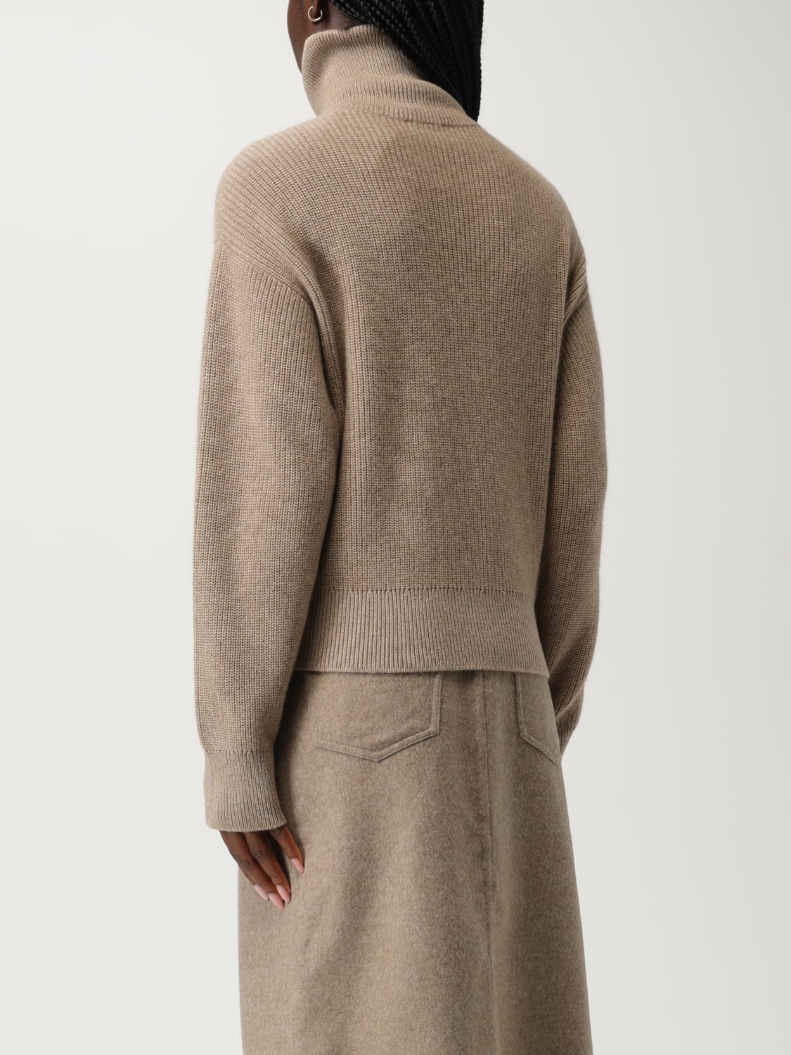 BRUNELLO CUCINELLI JERSEY: Cárdigan mujer Brunello Cucinelli, Marrón - Img 3