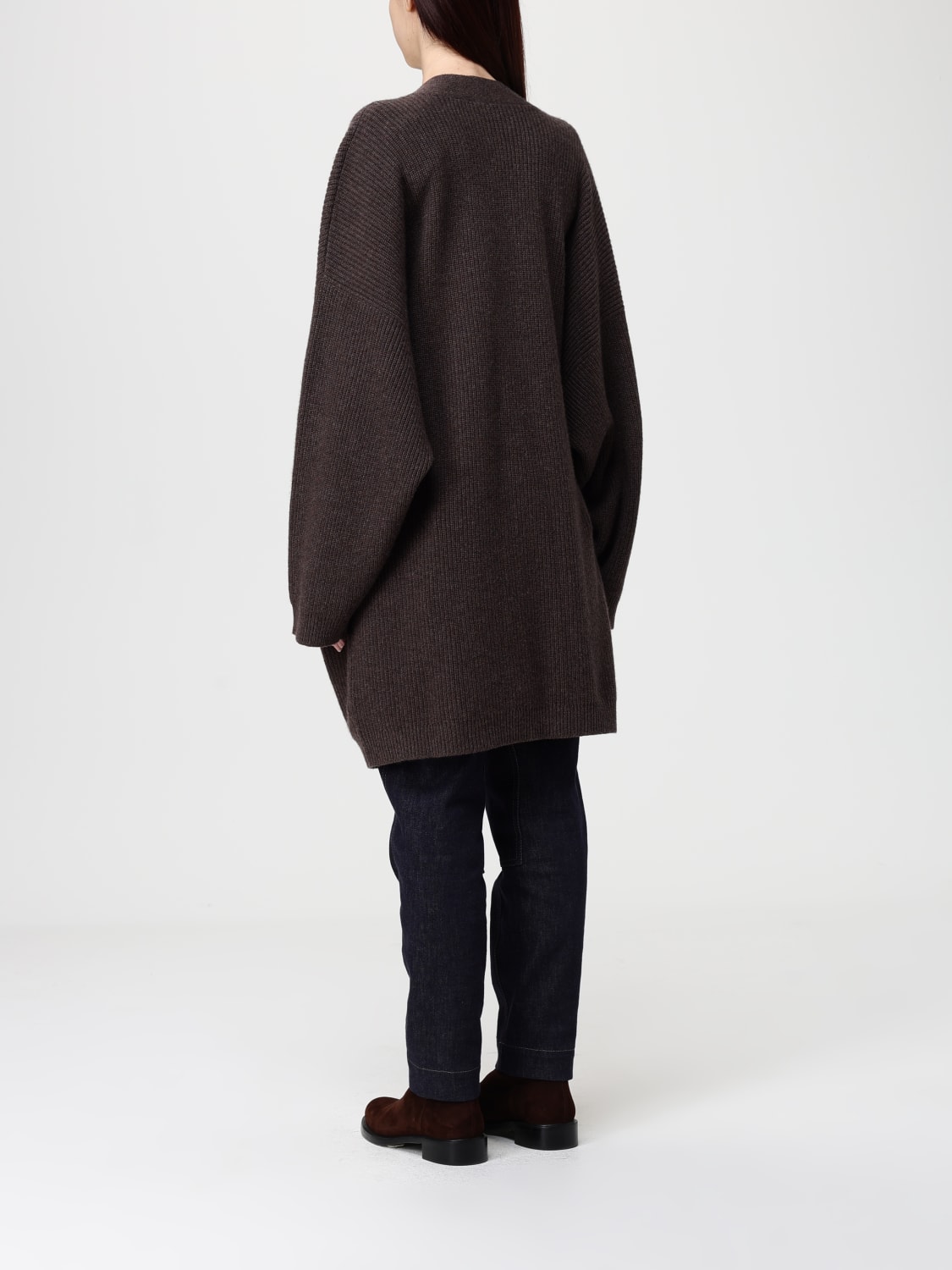 BRUNELLO CUCINELLI SWEATER: Cardigan woman Brunello Cucinelli, Brown - Img 3