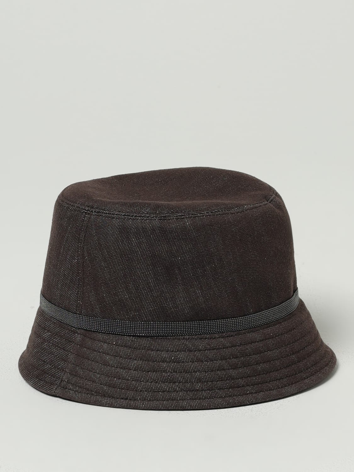 BRUNELLO CUCINELLI SOMBRERO: Sombrero mujer Brunello Cucinelli, Marrón - Img 2